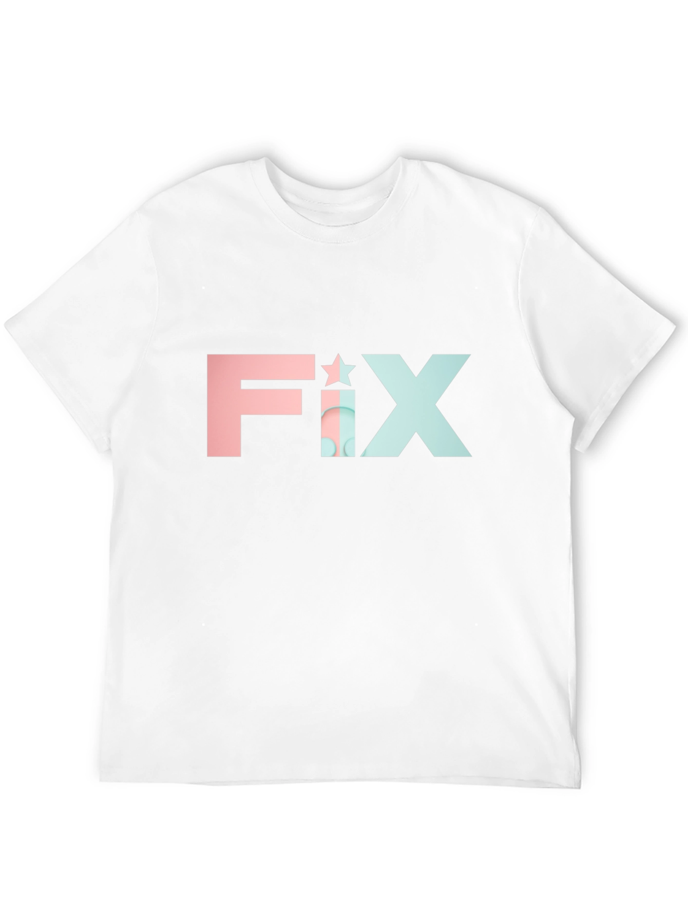 FIX Star Graphic Tee - Modern Black T-Shirt
