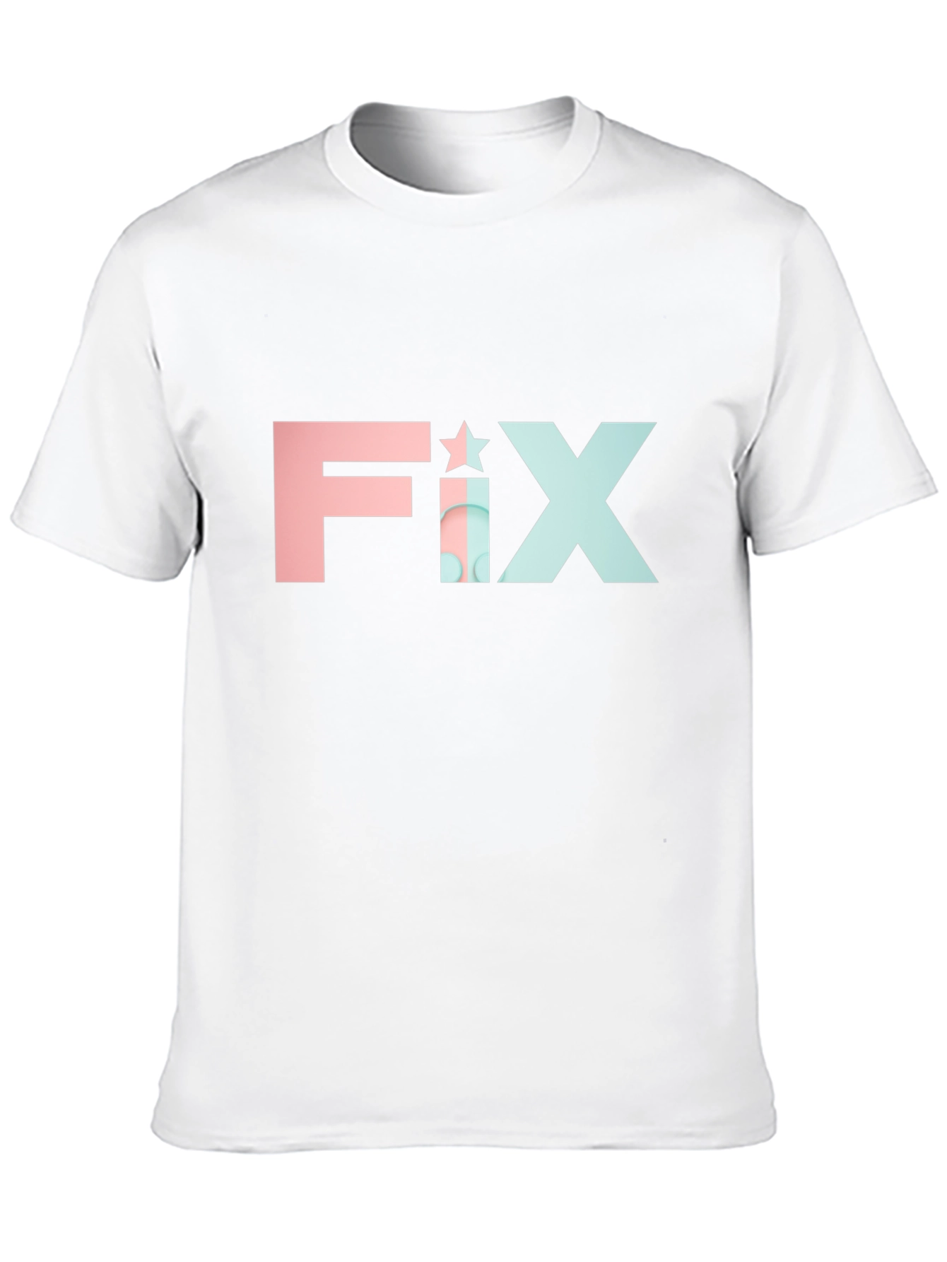 FIX Star Graphic Tee - Modern Black T-Shirt