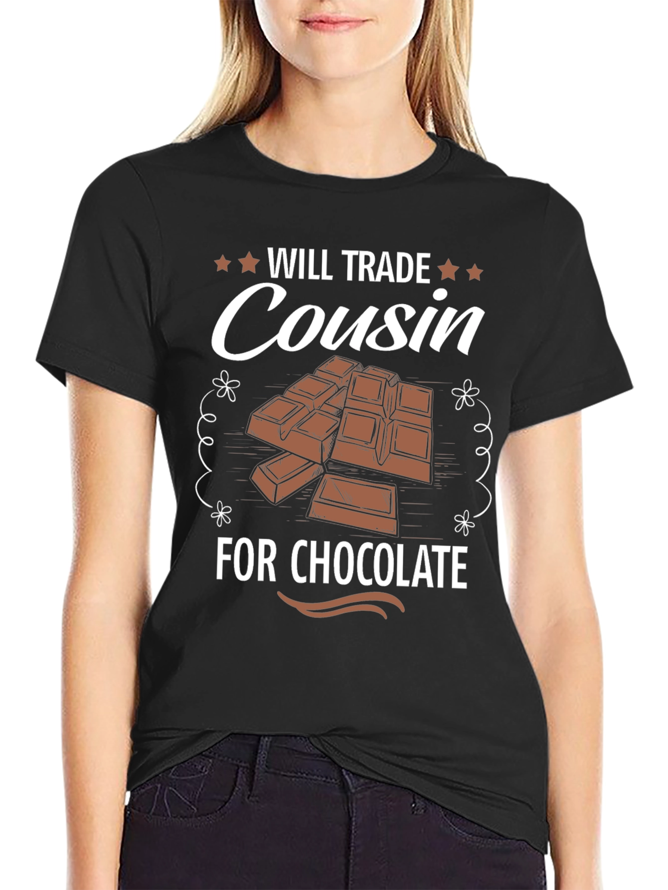 Will Trade Cousin for Chocolate Graphic Tee