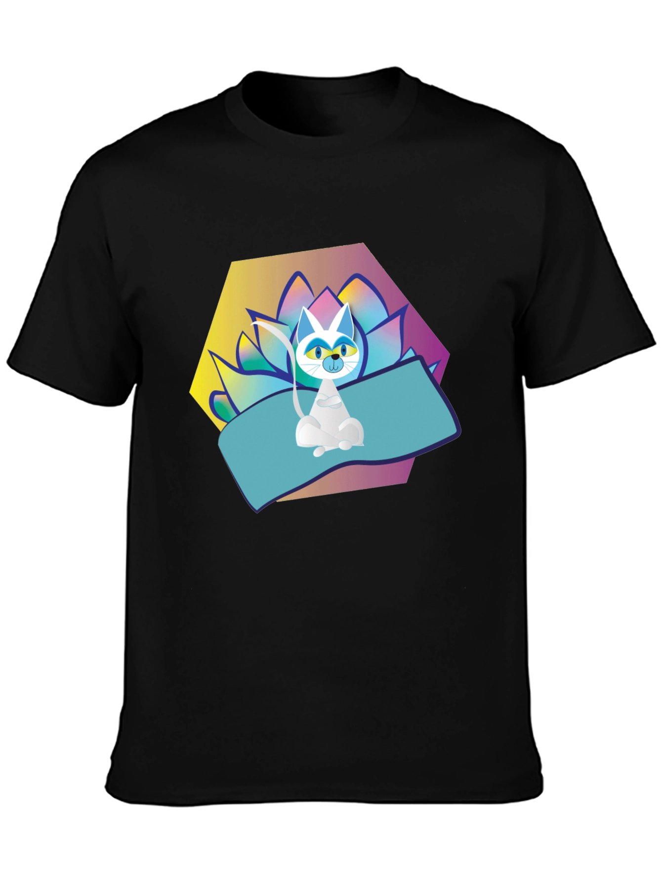 Yoga Cat T-Shirt - Zen Vibes