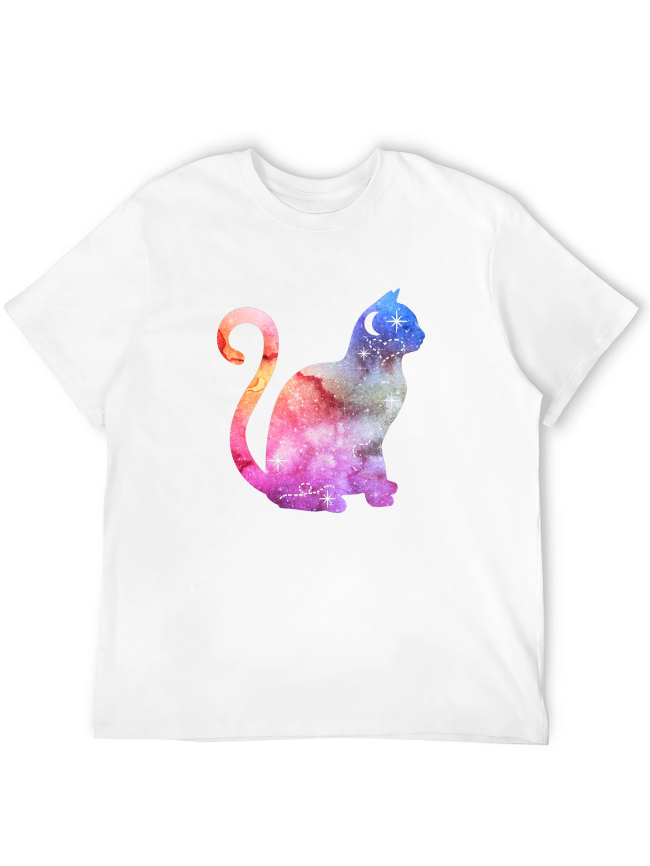 Cosmic Cat Graphic T-Shirt - Stylish Unisex Tee