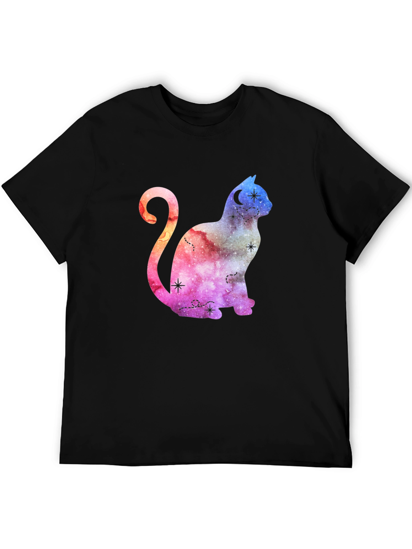 Cosmic Cat Graphic T-Shirt - Stylish Unisex Tee