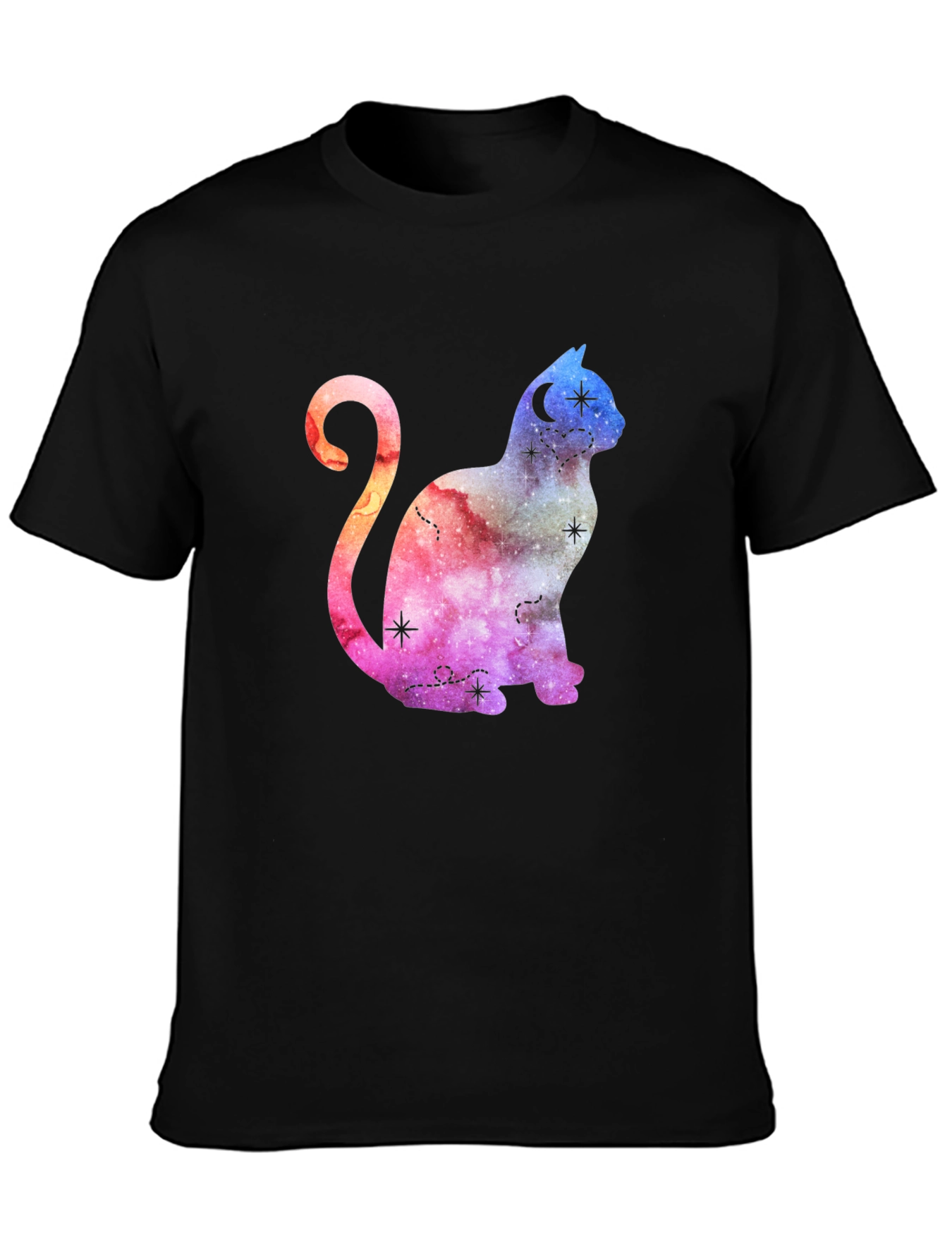 Cosmic Cat Graphic T-Shirt - Stylish Unisex Tee