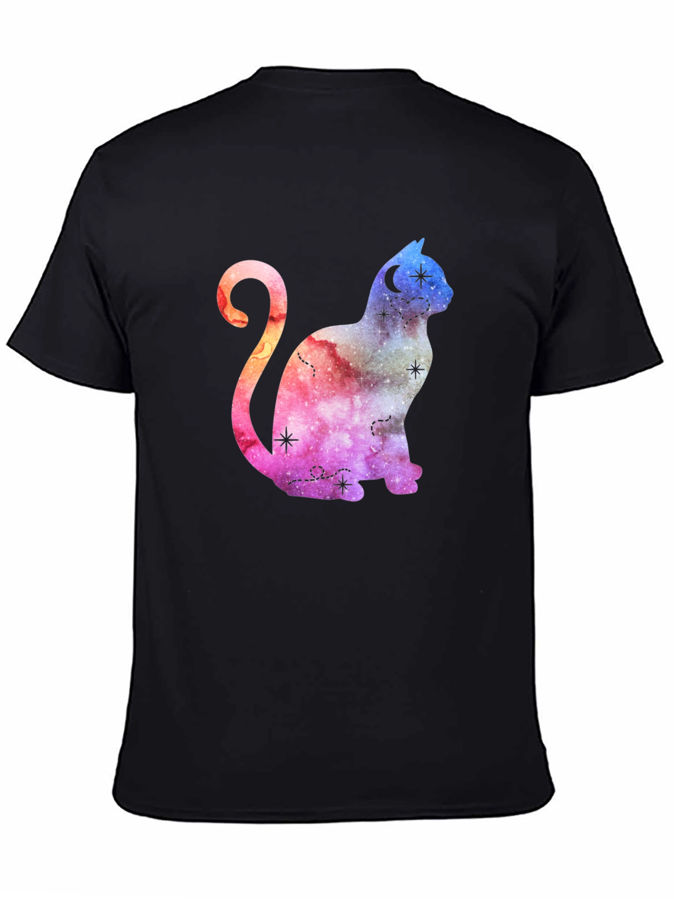 Cosmic Cat Graphic T-Shirt - Stylish Unisex Tee