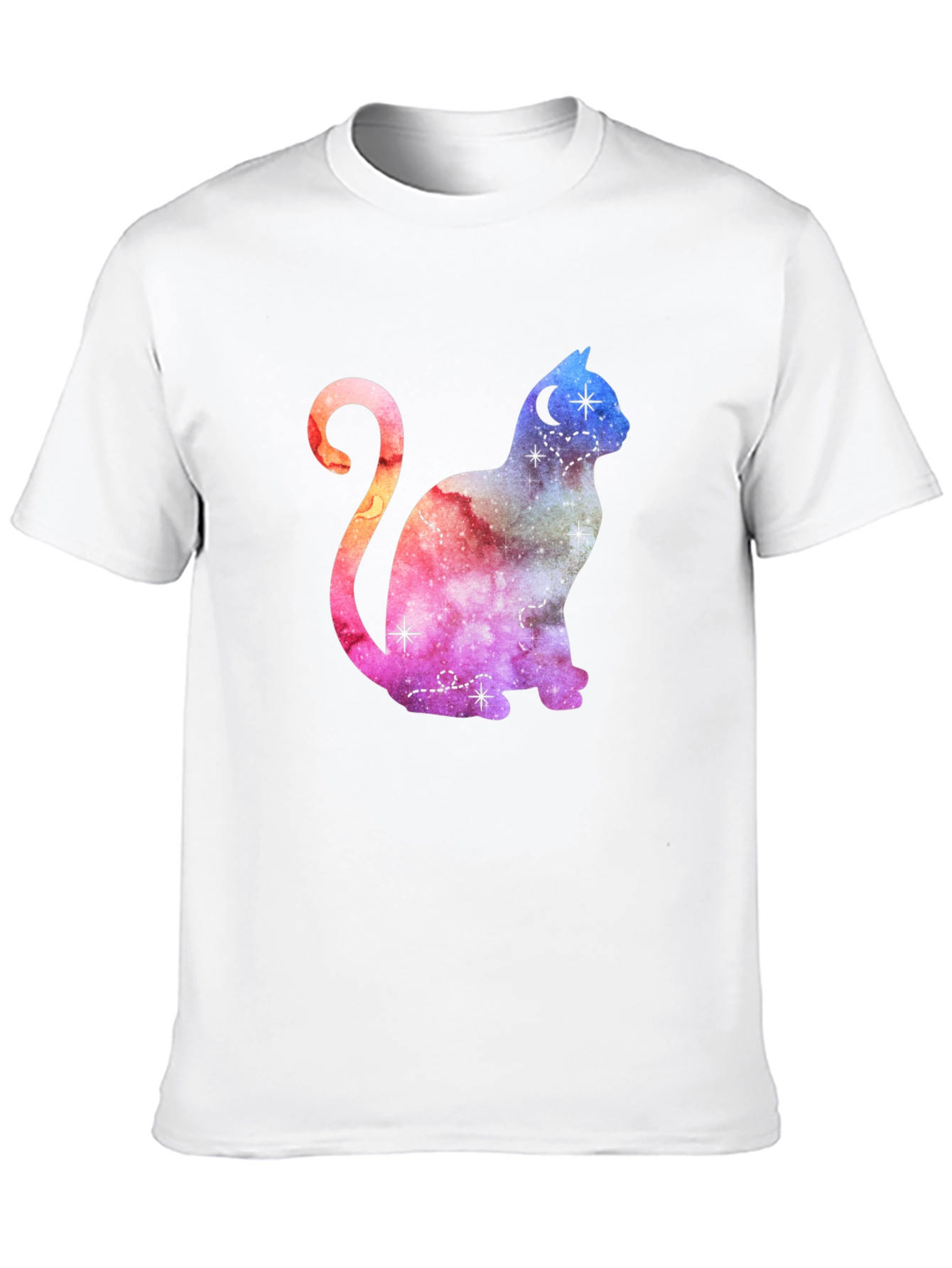 Cosmic Cat Graphic T-Shirt - Stylish Unisex Tee