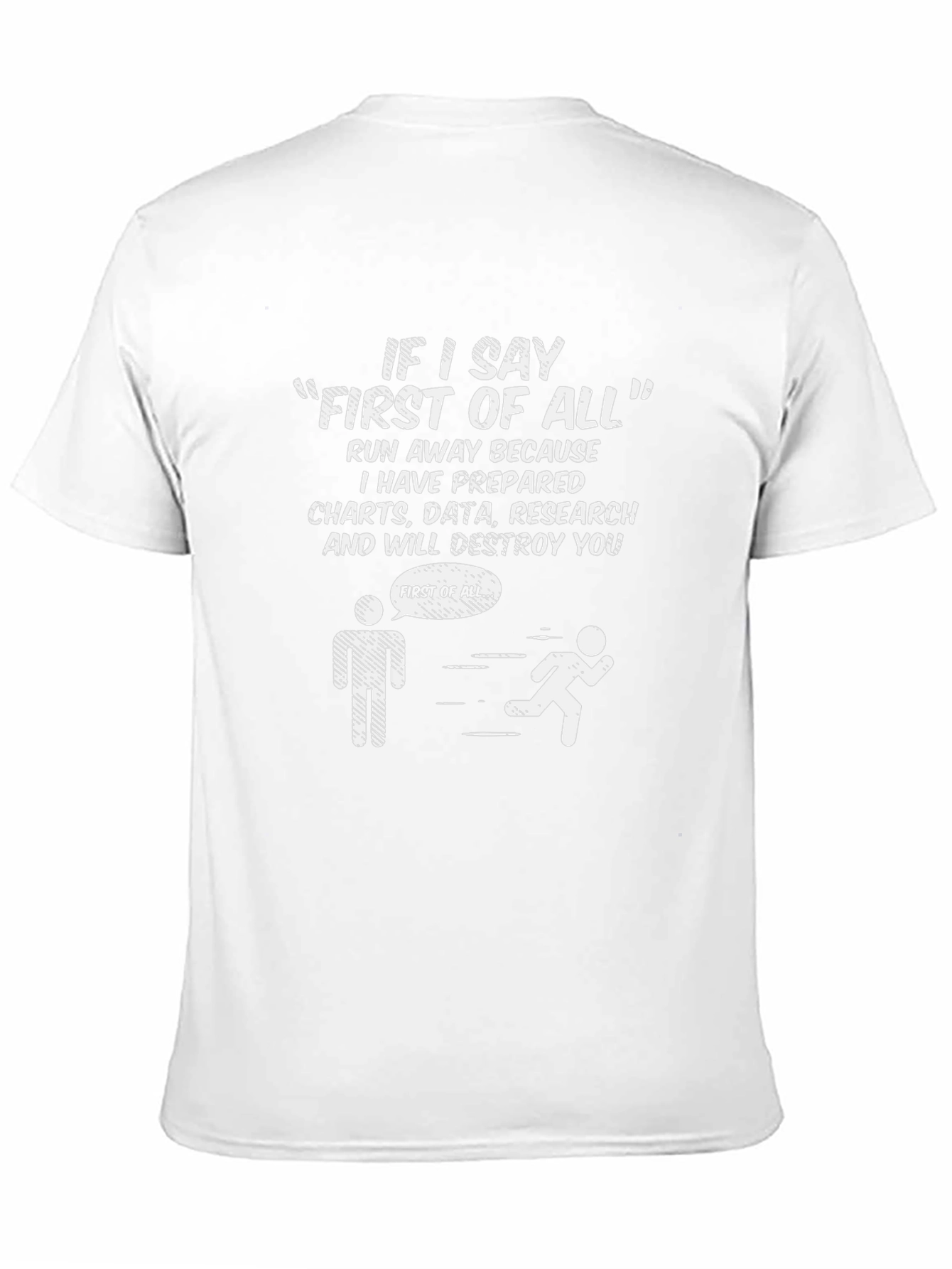 Funny Data Analyst T-Shirt - Run Away!