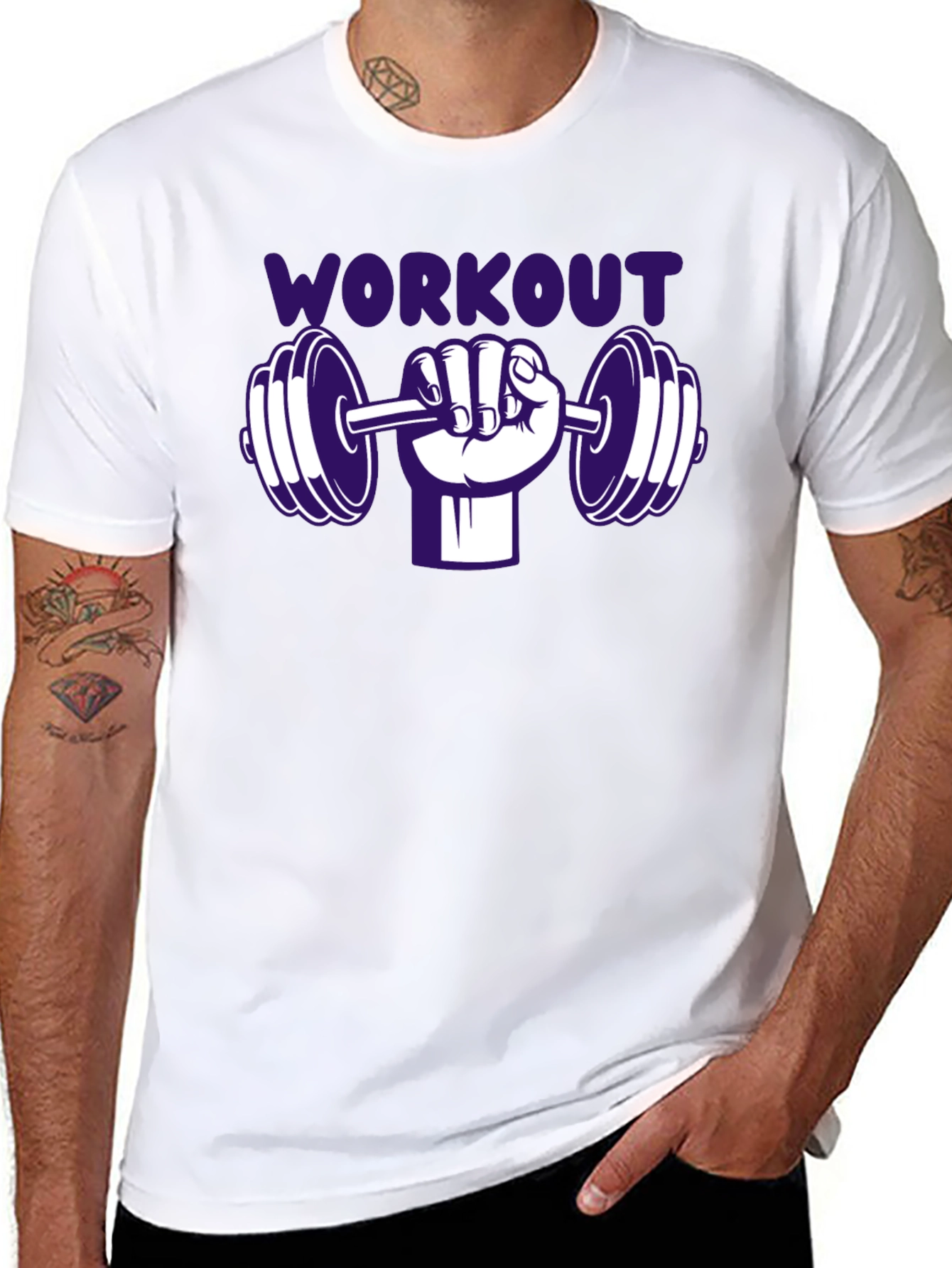 Workout Graphic Tee - Gym Fitness Shirt