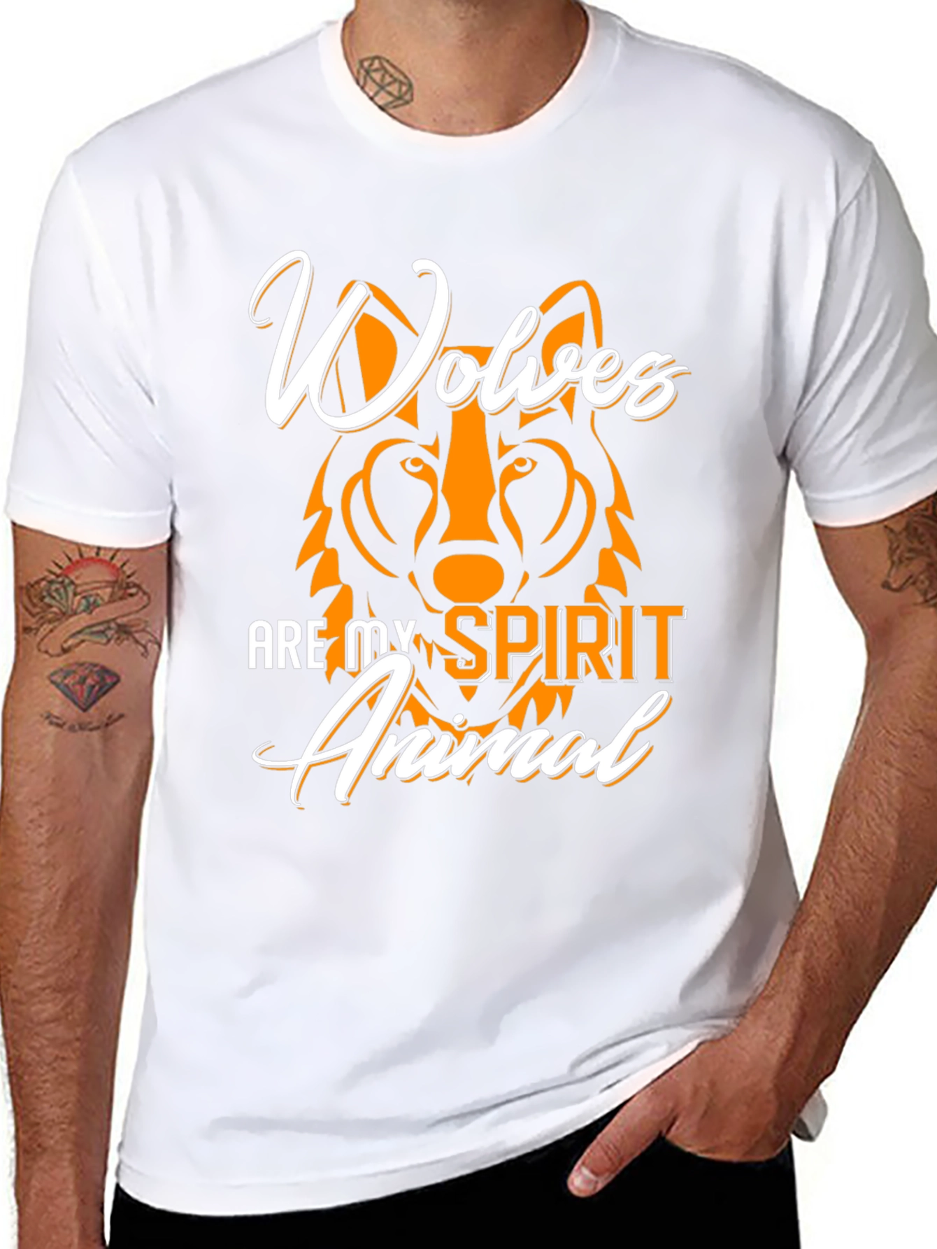 Wolves Are My Spirit Animal Graphic T-Shirt