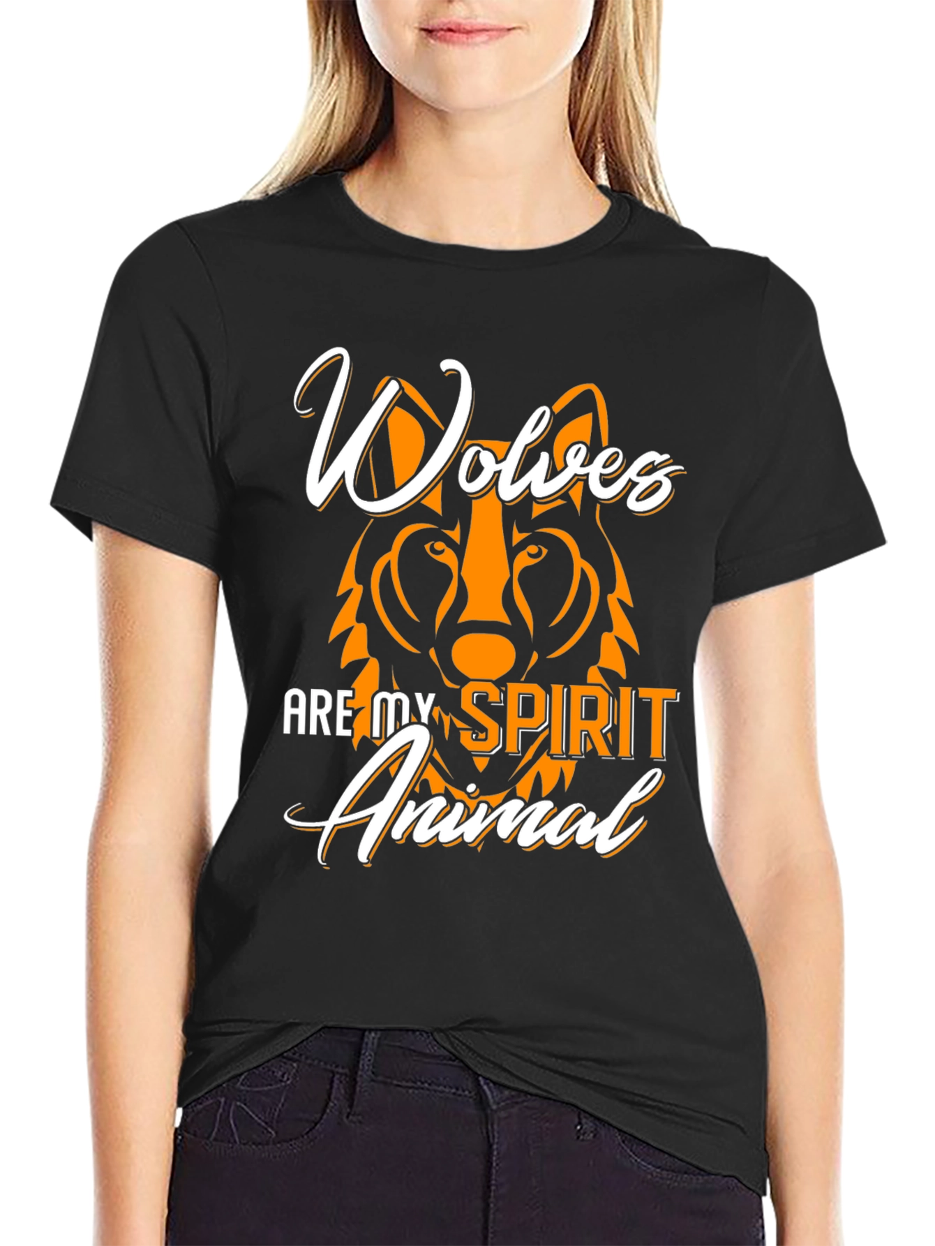 Wolves Are My Spirit Animal Graphic T-Shirt