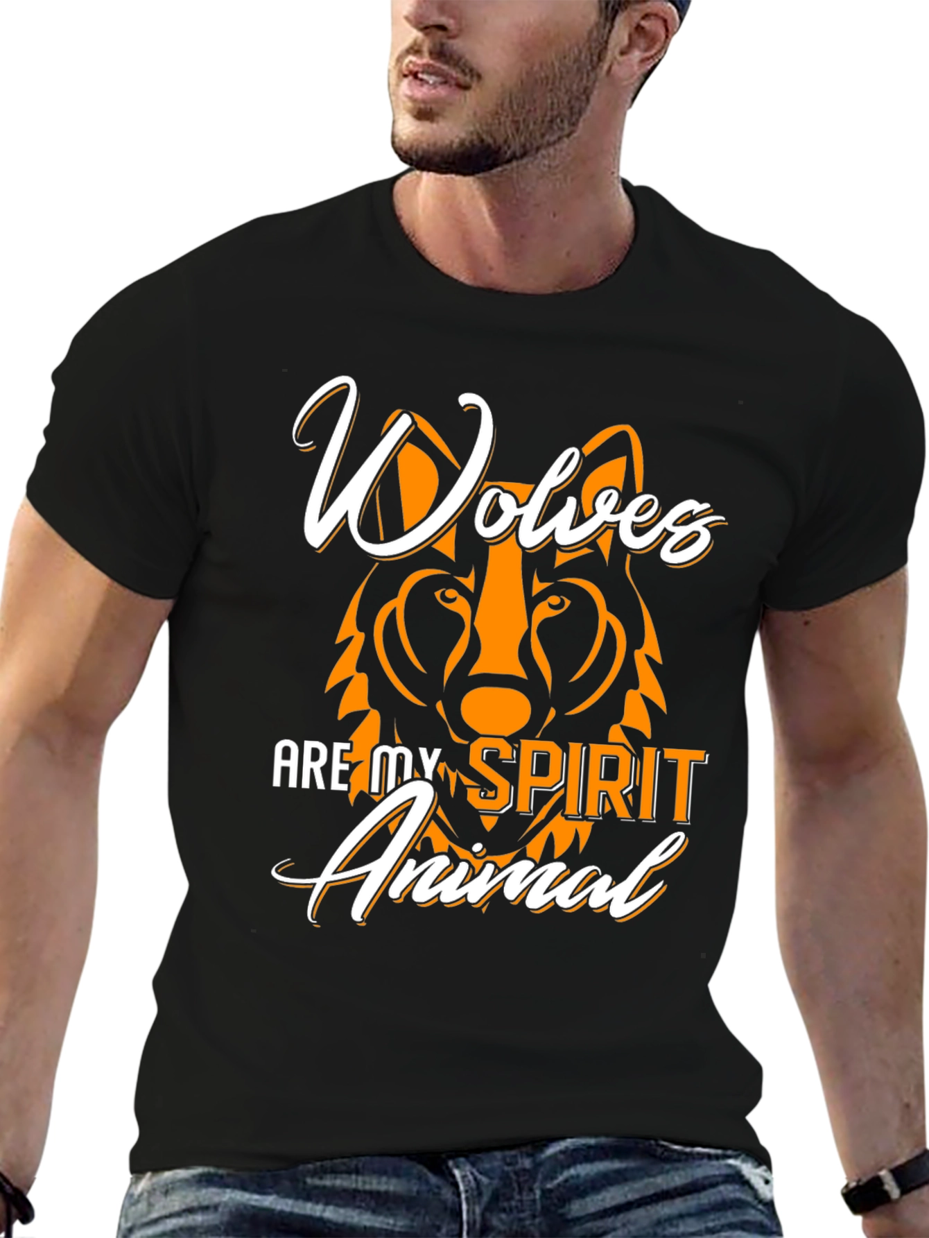 Wolves Are My Spirit Animal Graphic T-Shirt