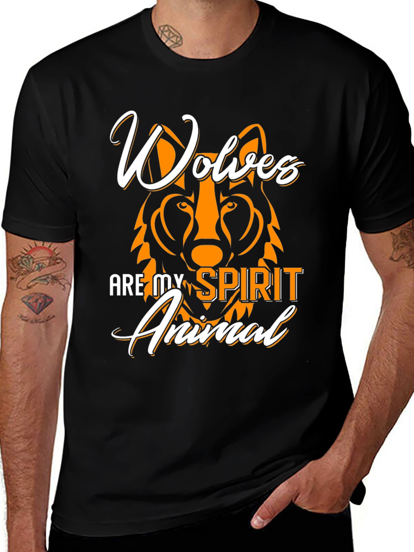 Wolves Are My Spirit Animal Graphic T-Shirt