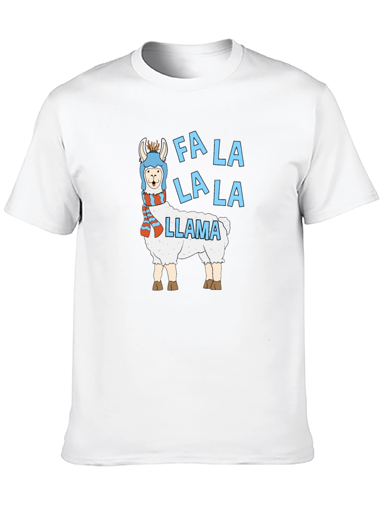 Fa La La Llama Graphic T-Shirt - Holiday Apparel