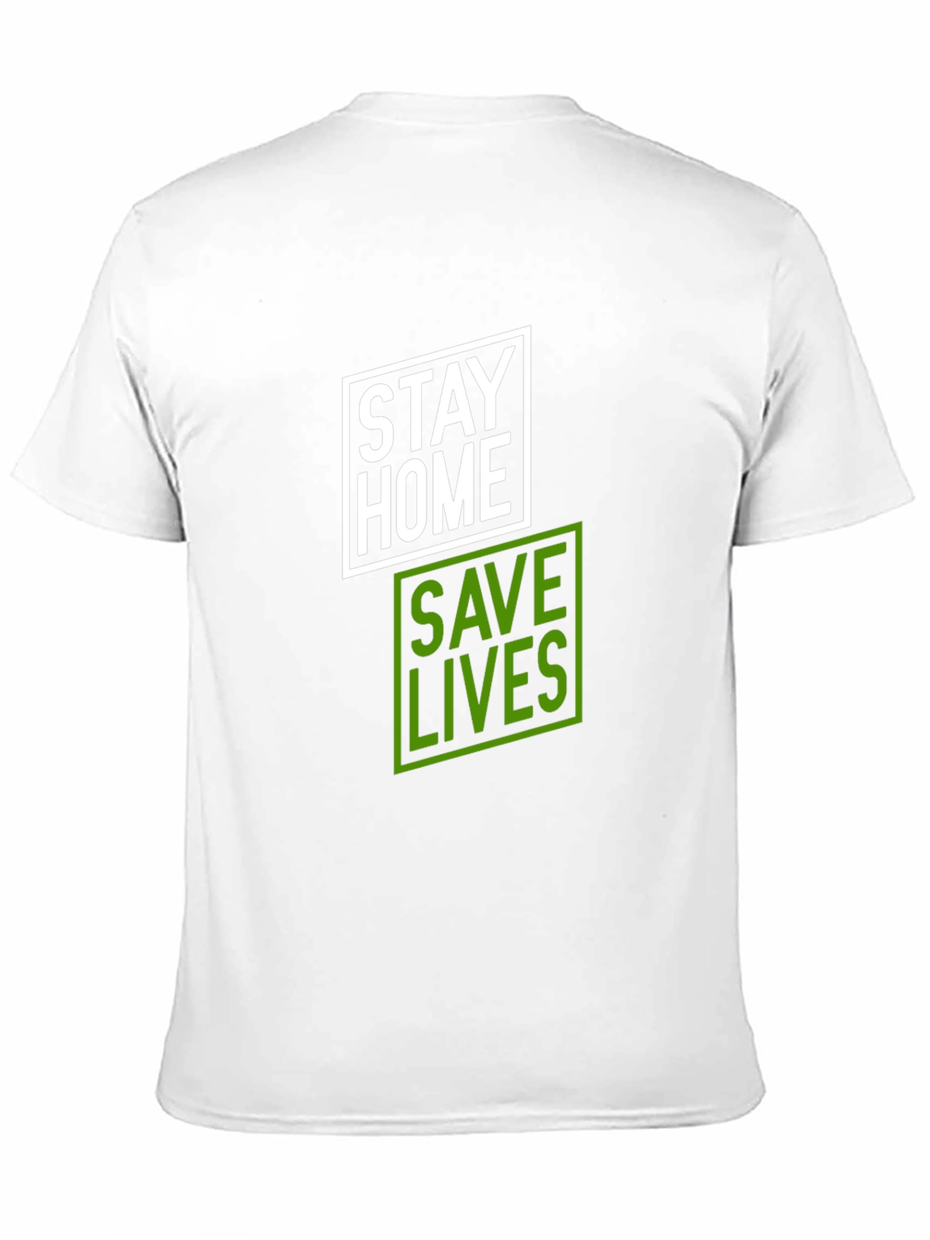 Stay Home Save Lives T-Shirt - Black