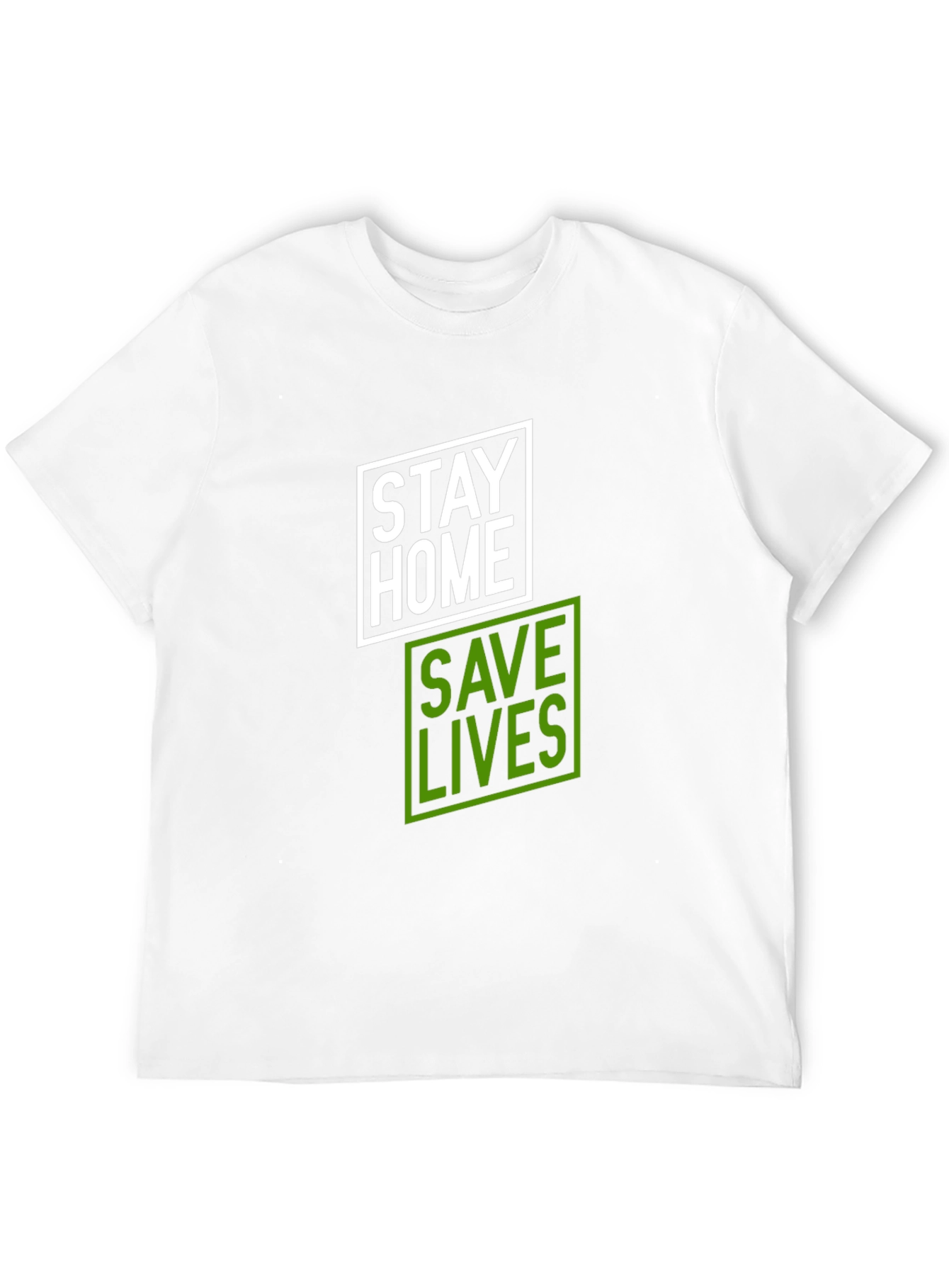 Stay Home Save Lives T-Shirt - Black