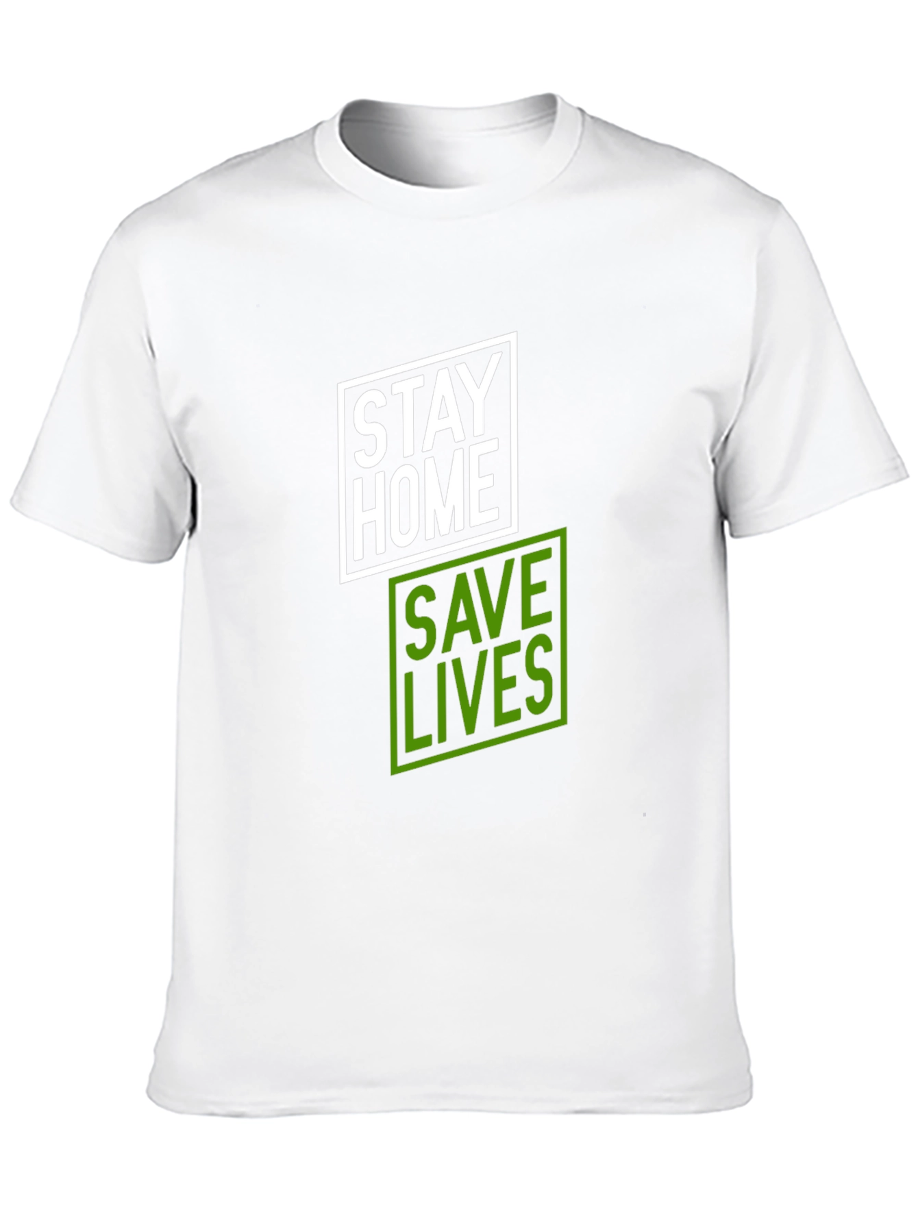 Stay Home Save Lives T-Shirt - Black