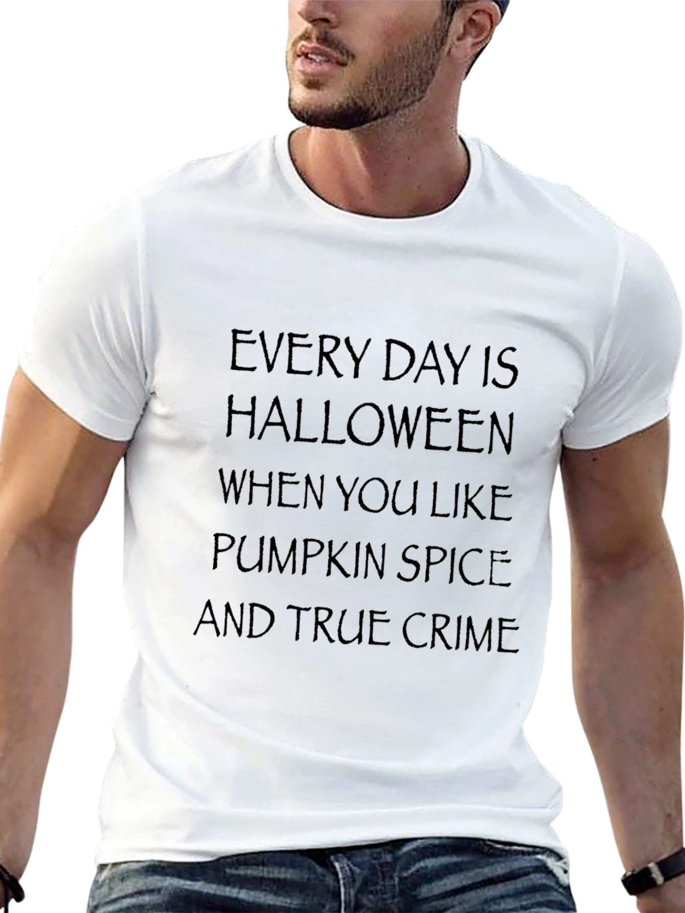 Halloween Pumpkin Spice True Crime T-Shirt