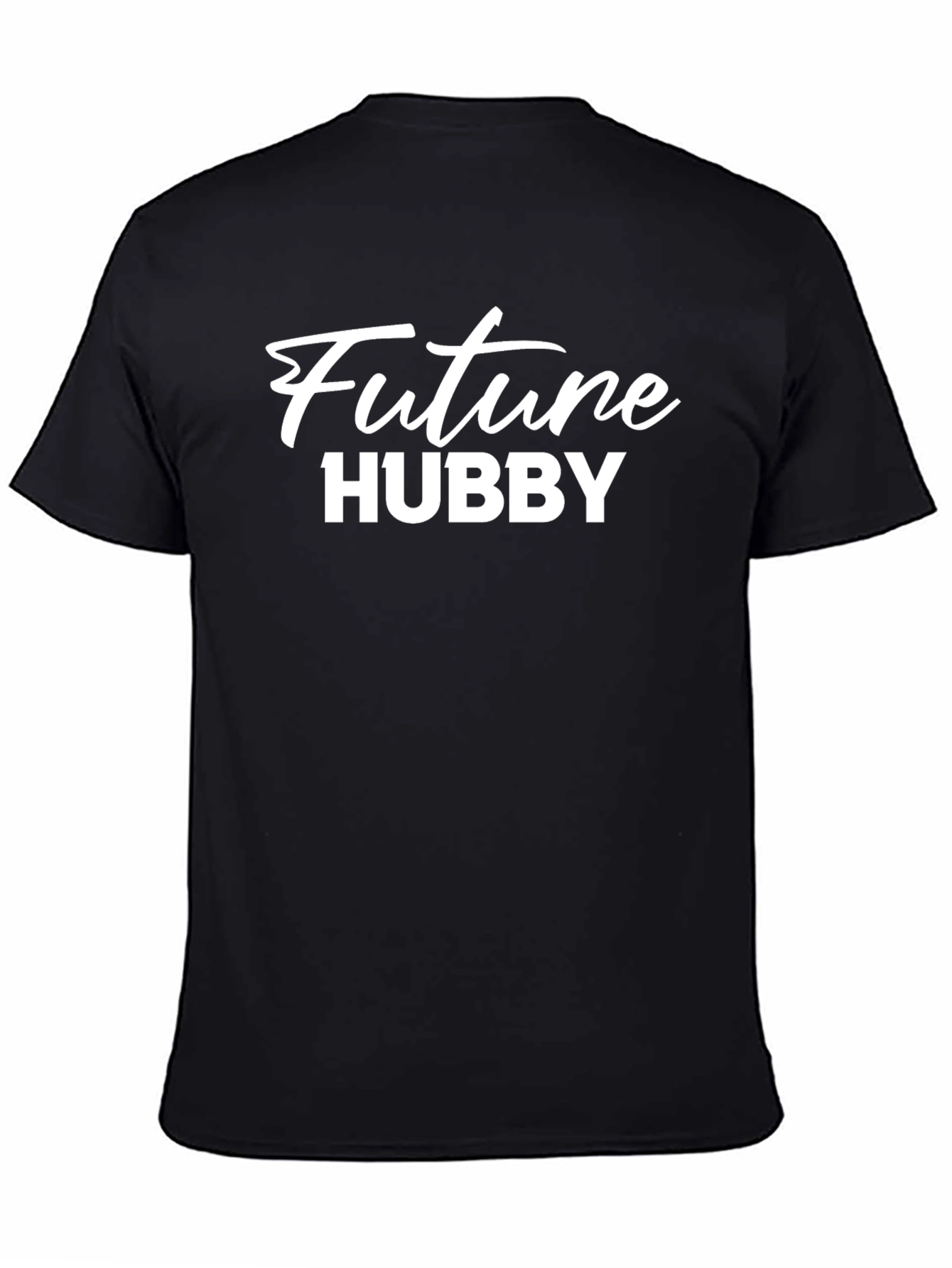 Future Hubby Black T-Shirt Groom Gift