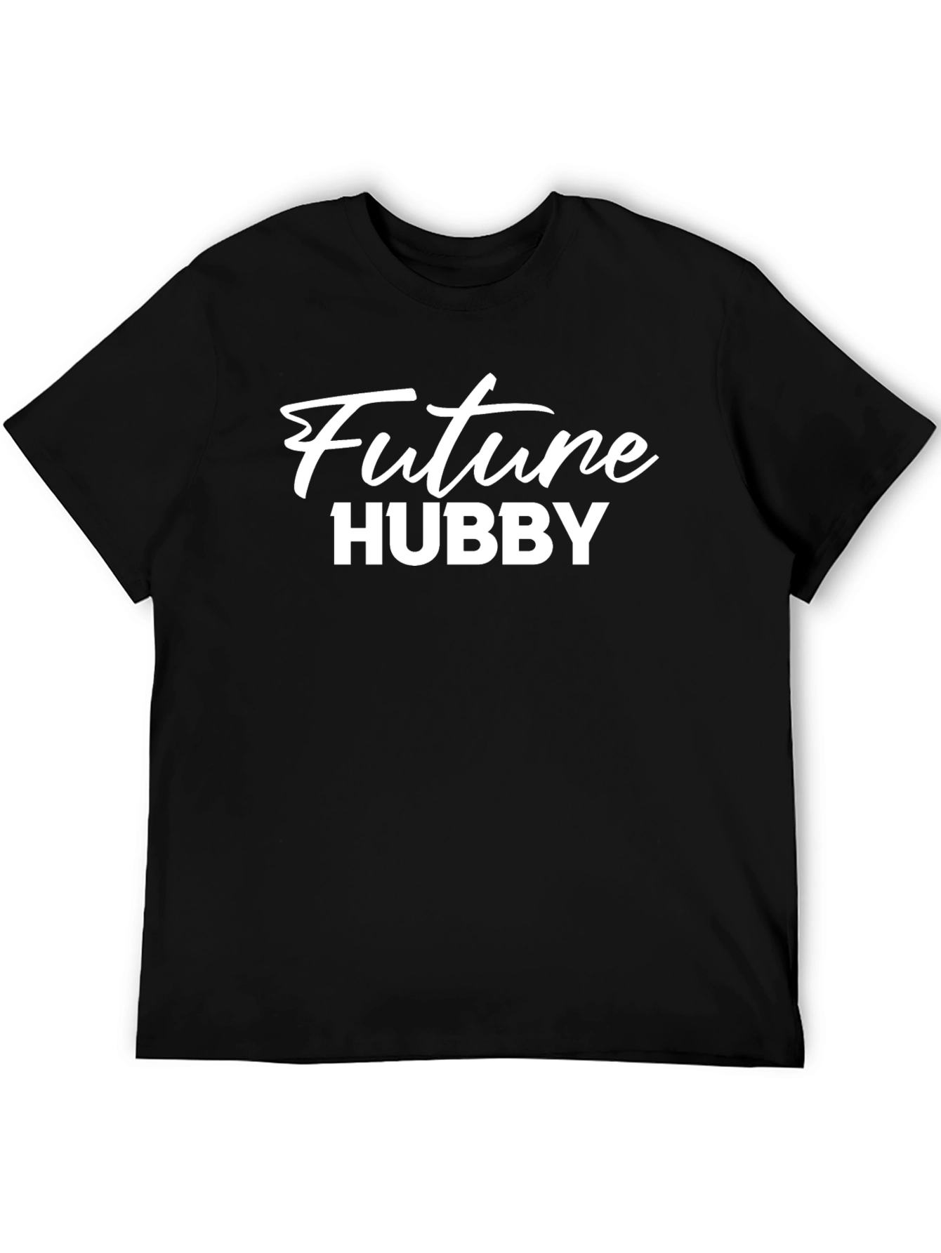 Future Hubby Black T-Shirt Groom Gift