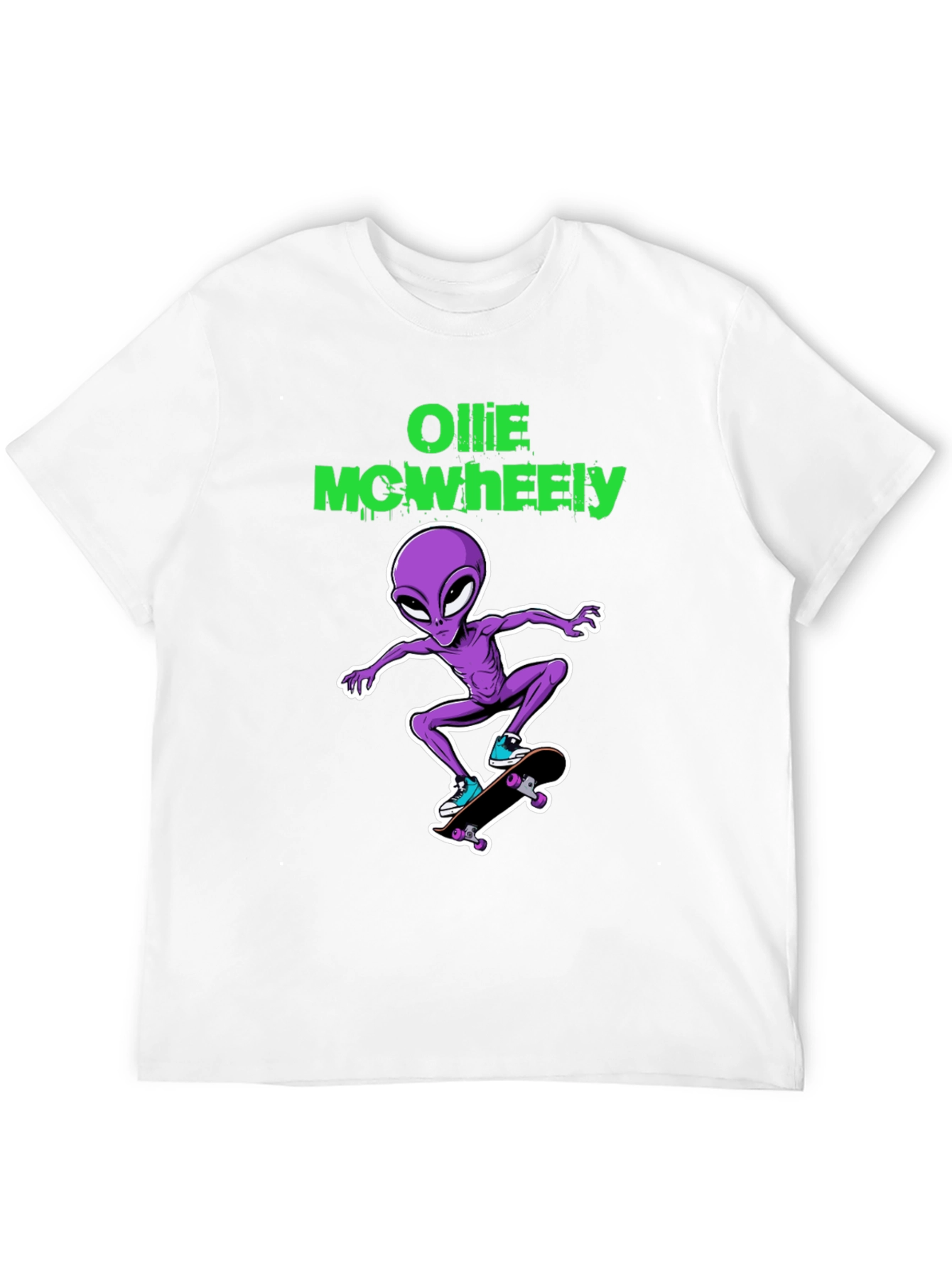 Alien Skateboarder Graphic Tee - Cool & Unique T-Shirt