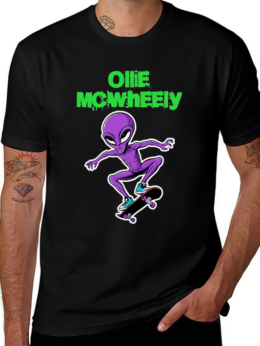 Alien Skateboarder Graphic Tee - Cool & Unique T-Shirt