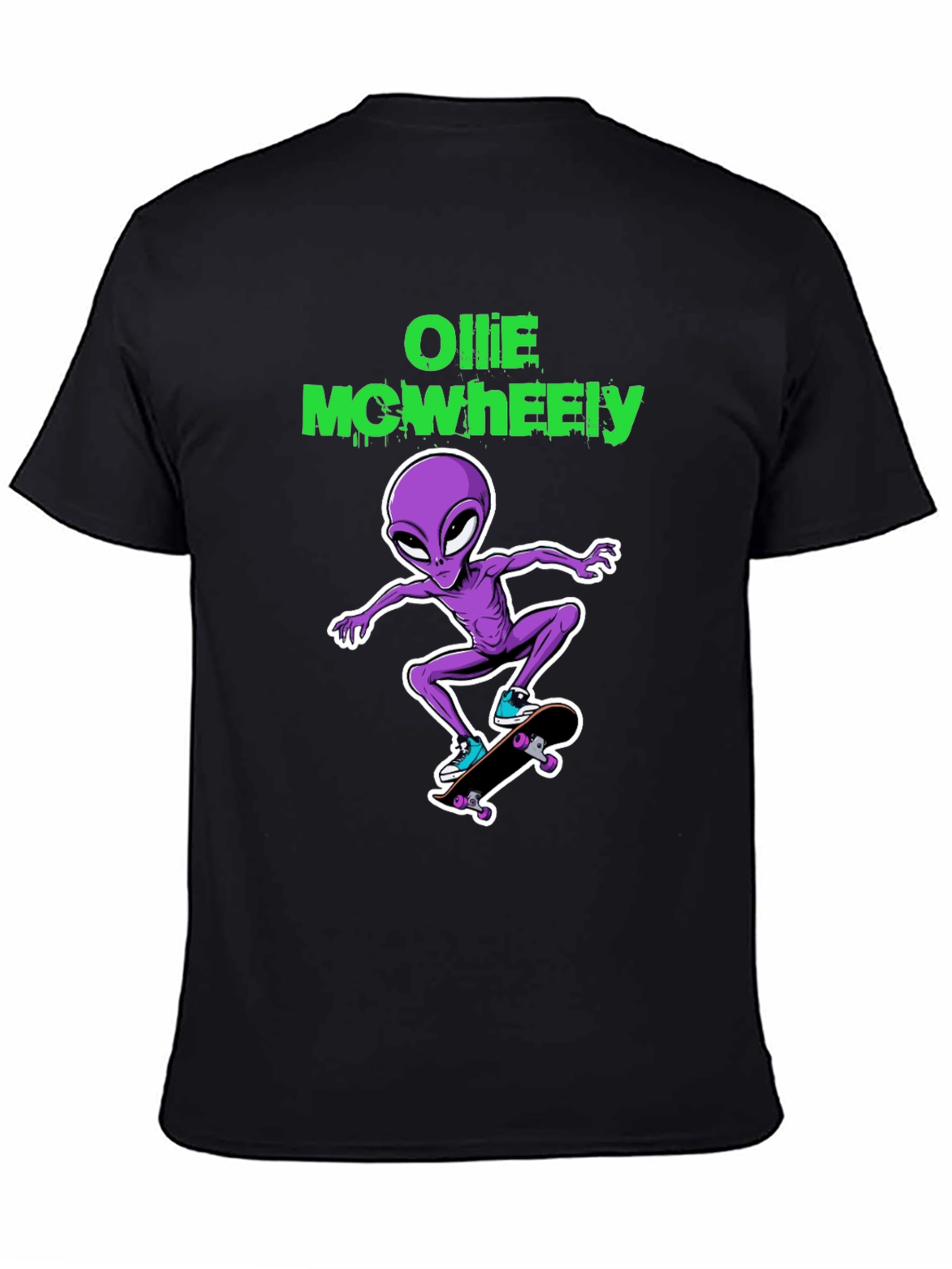 Alien Skateboarder Graphic Tee - Cool & Unique T-Shirt