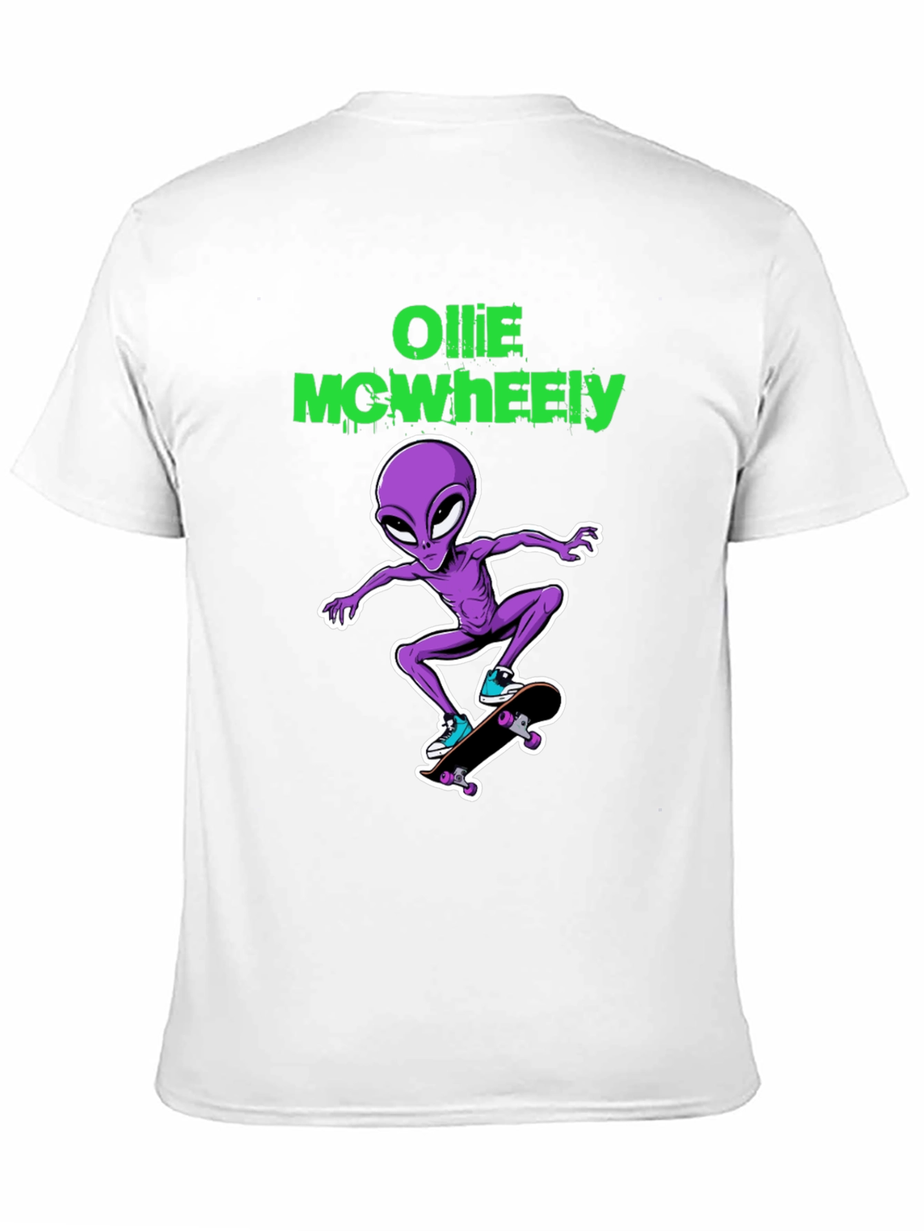 Alien Skateboarder Graphic Tee - Cool & Unique T-Shirt