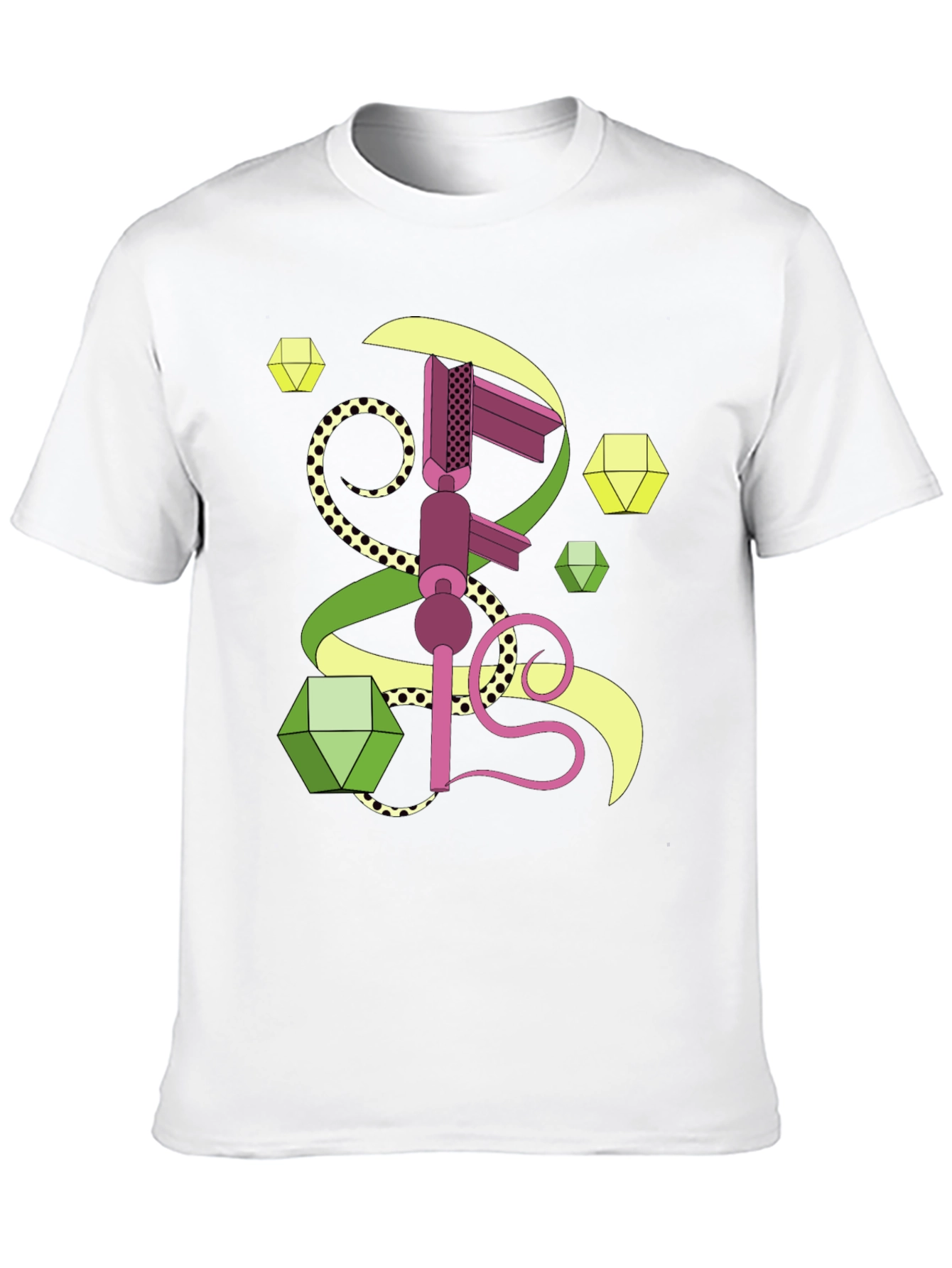 Geometric Graphic Tee - Abstract Art Shirt