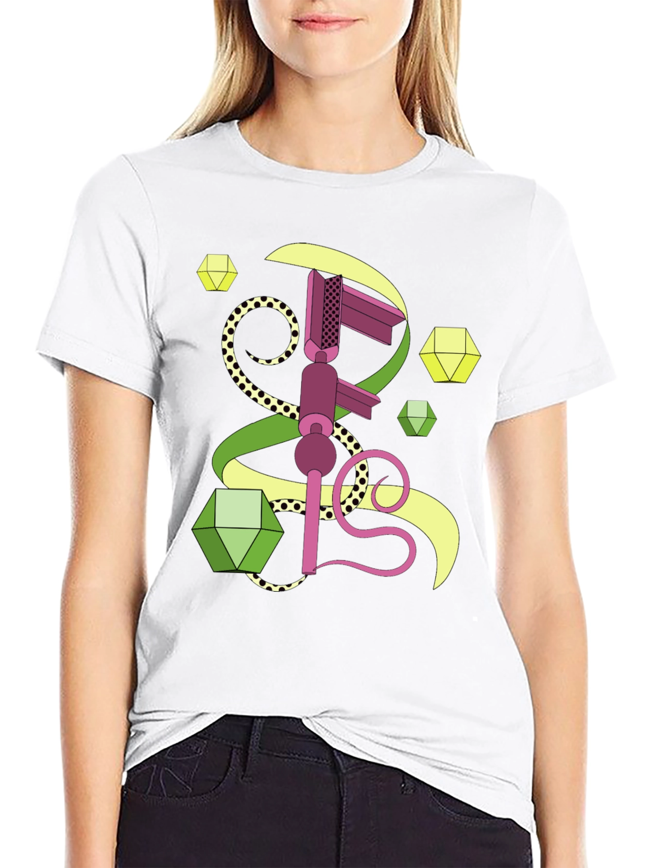 Geometric Graphic Tee - Abstract Art Shirt