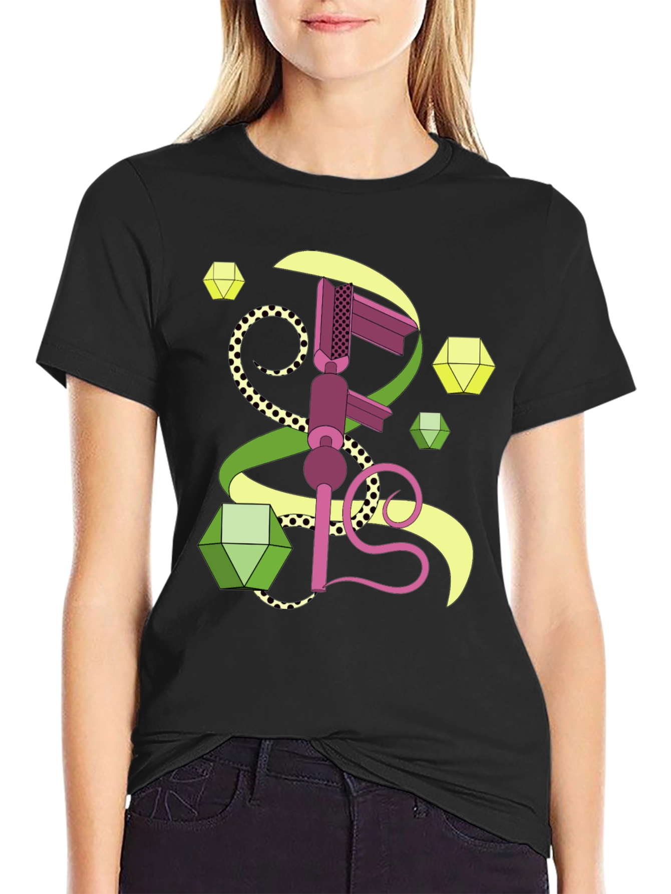 Geometric Graphic Tee - Abstract Art Shirt