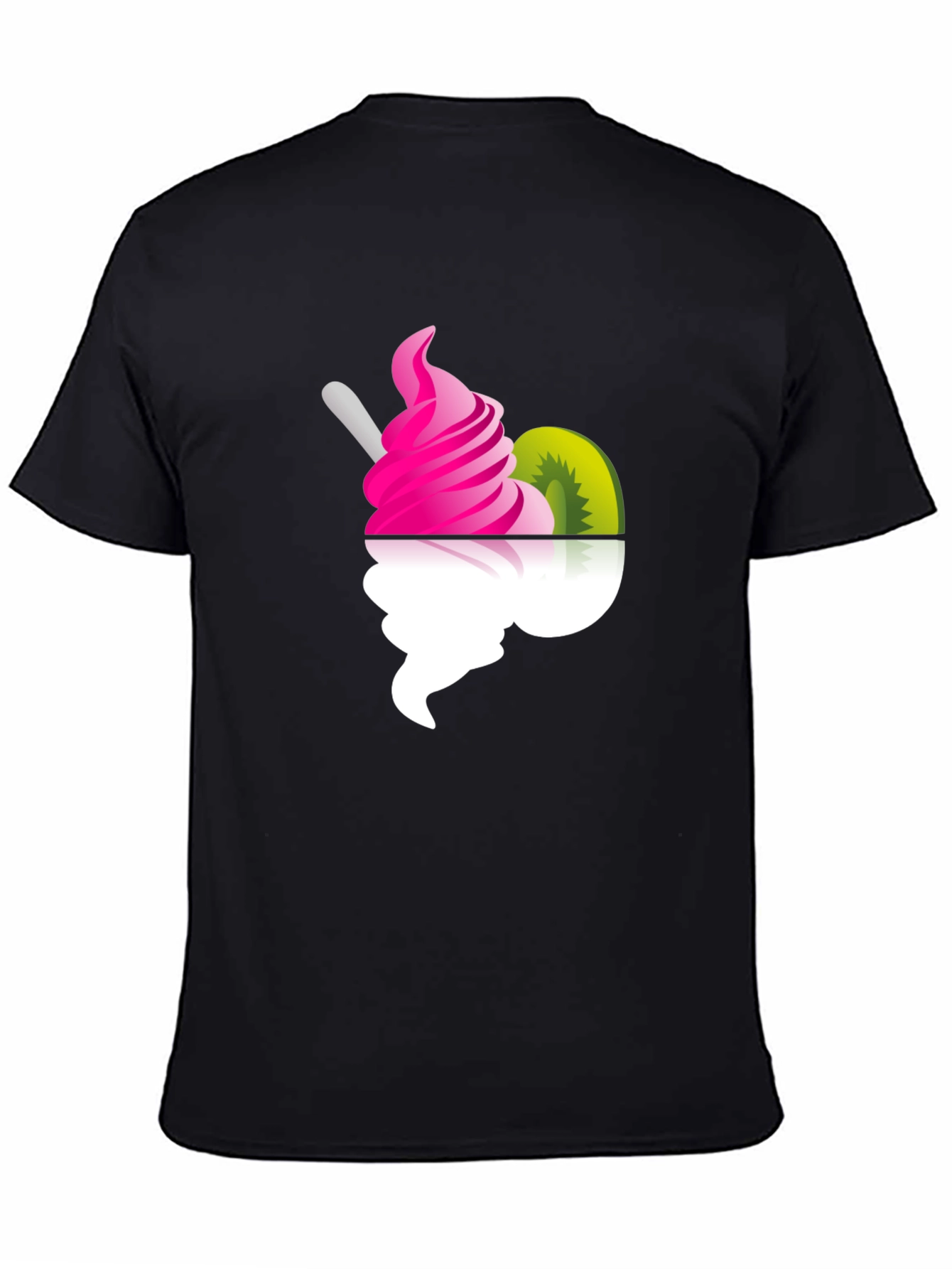 Fun Frozen Yogurt Graphic Tee - Black