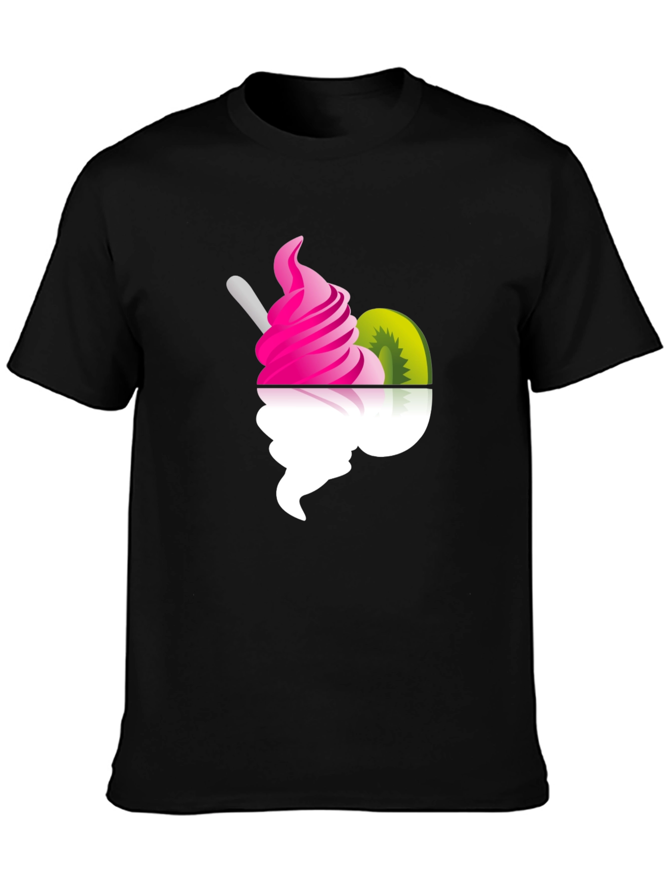 Fun Frozen Yogurt Graphic Tee - Black