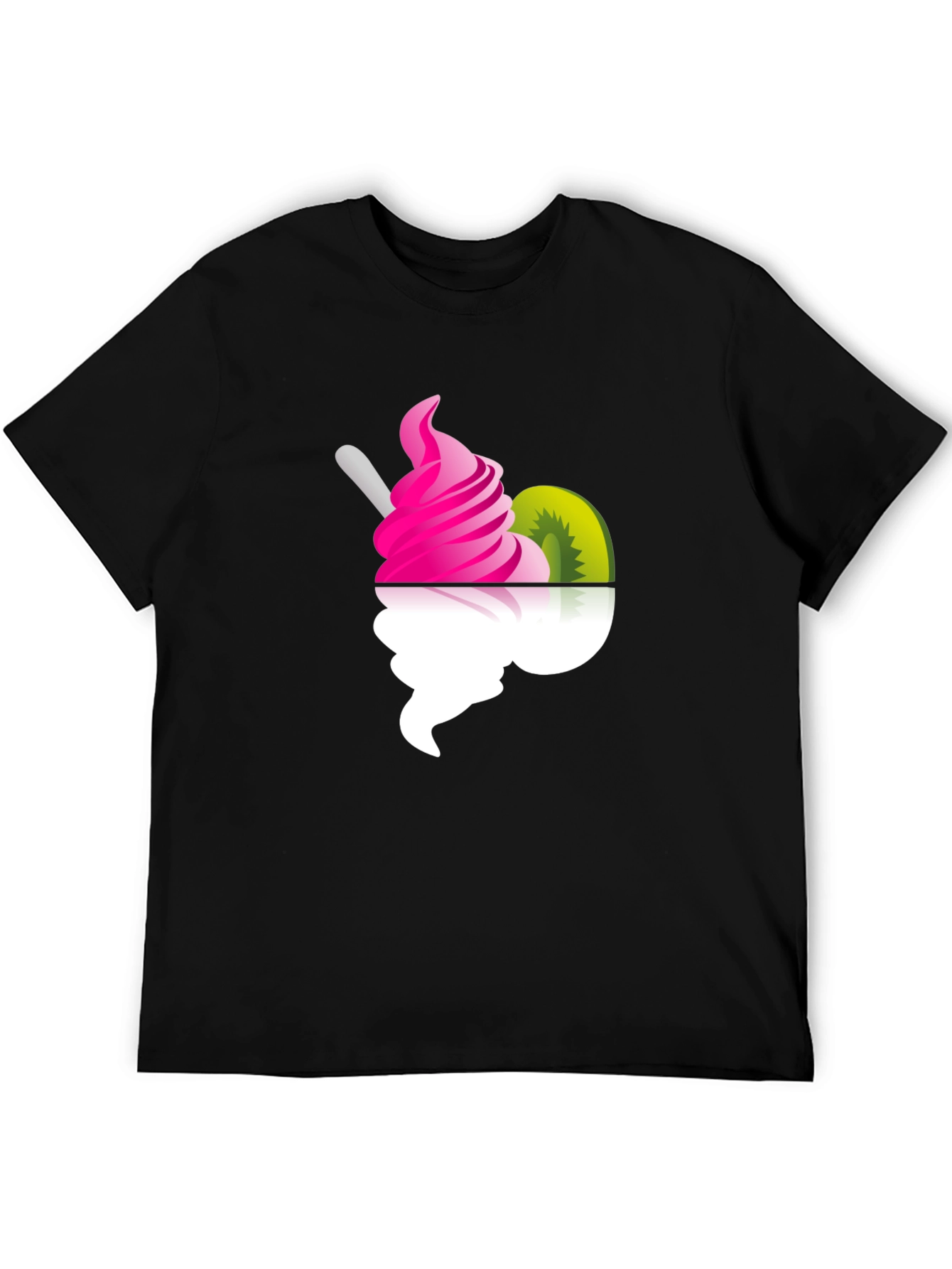 Fun Frozen Yogurt Graphic Tee - Black