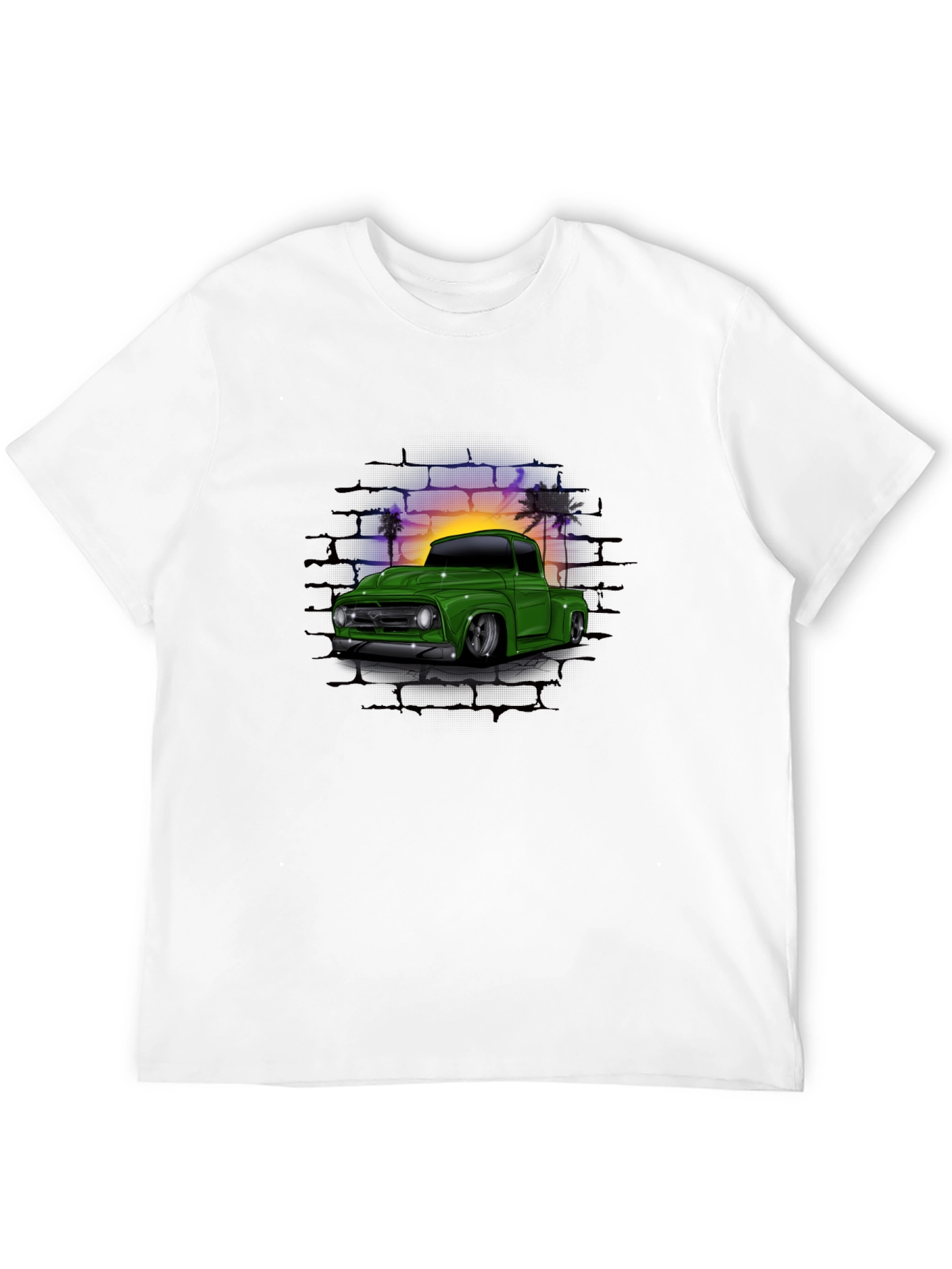 Retro Truck Graphic T-Shirt - Cool Car Design