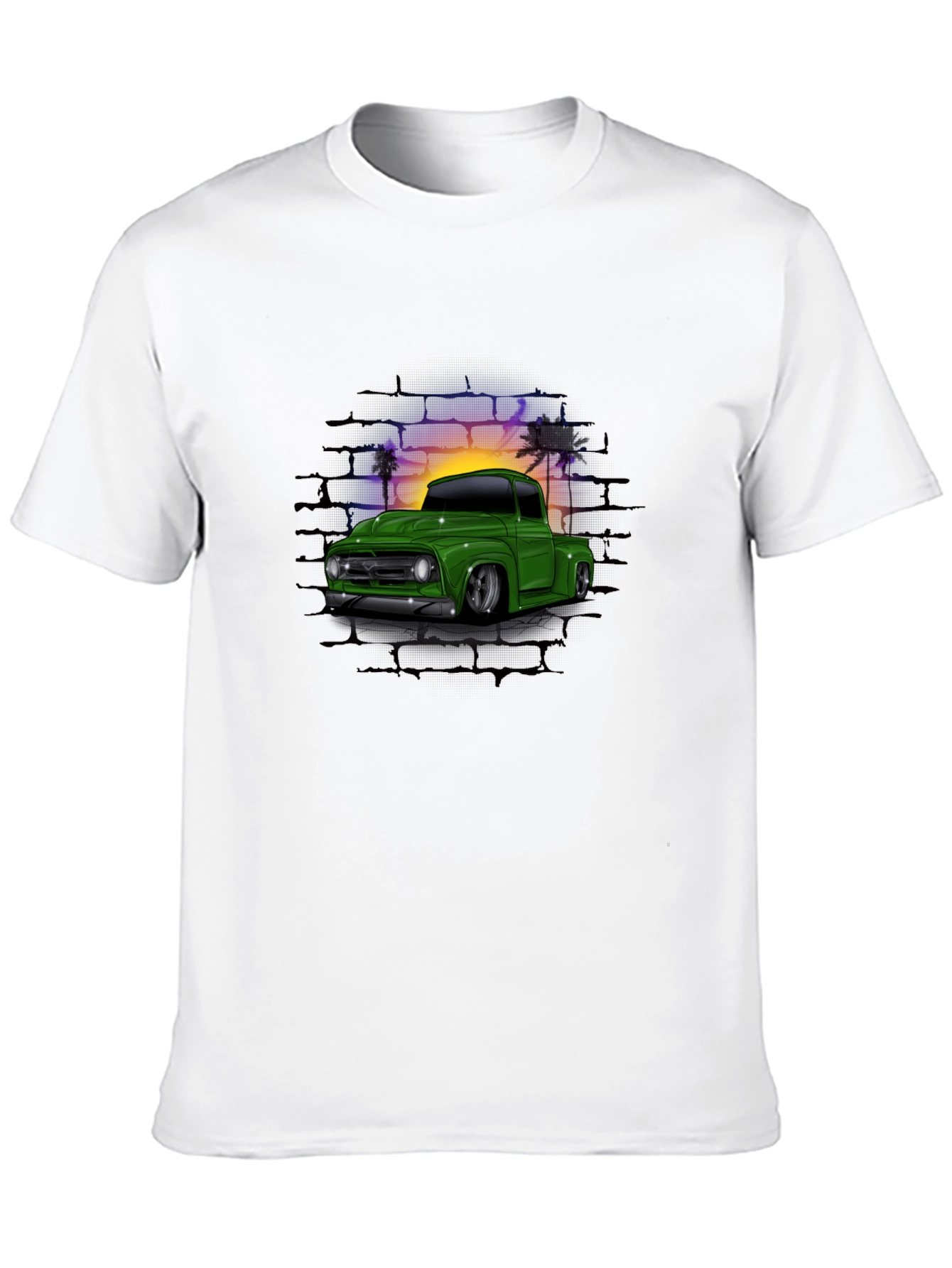 Retro Truck Graphic T-Shirt - Cool Car Design