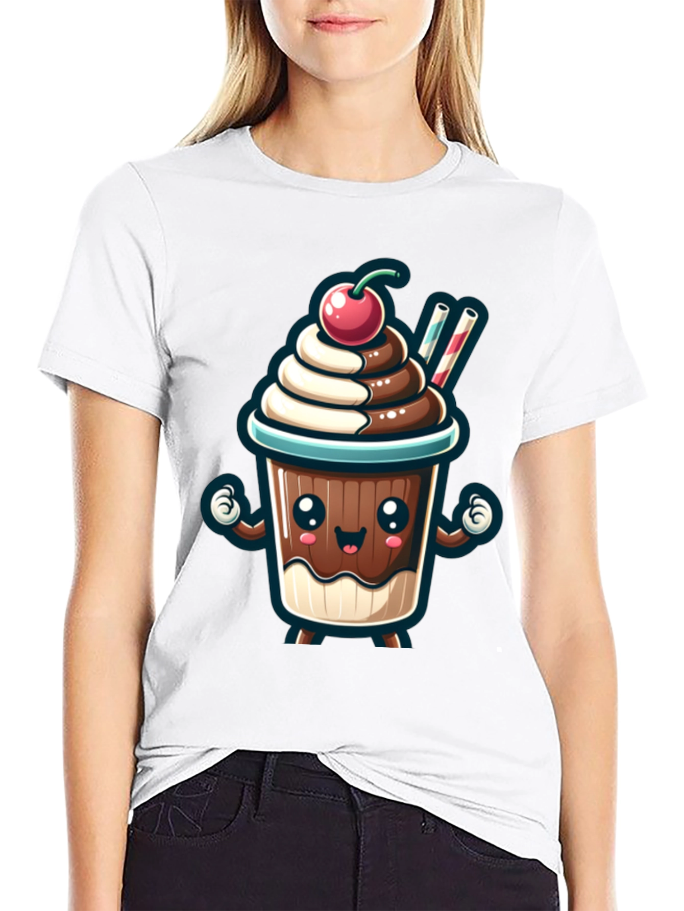 Cute Cartoon Dessert T-Shirt