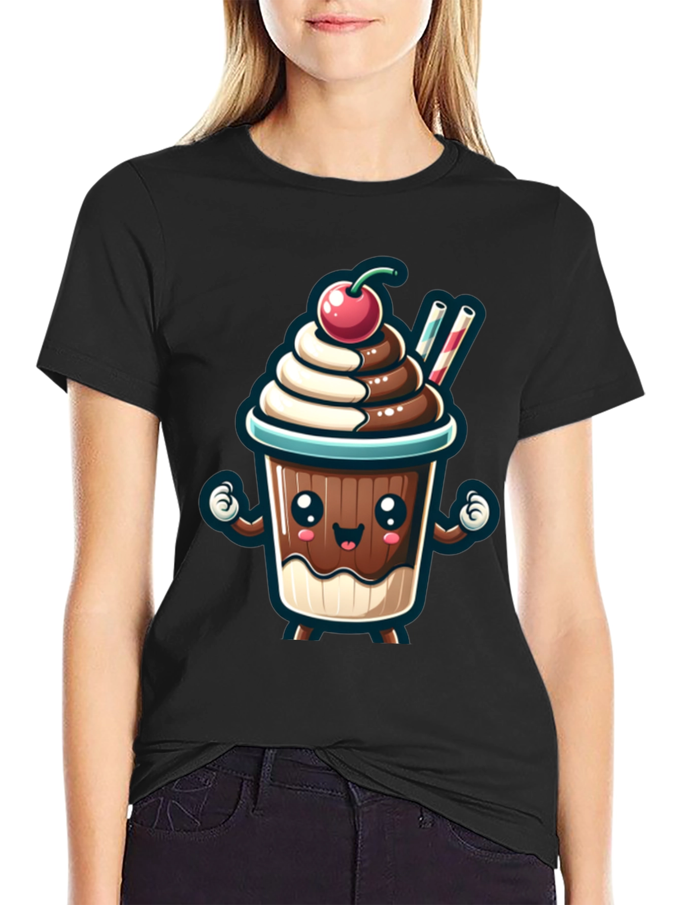 Cute Cartoon Dessert T-Shirt