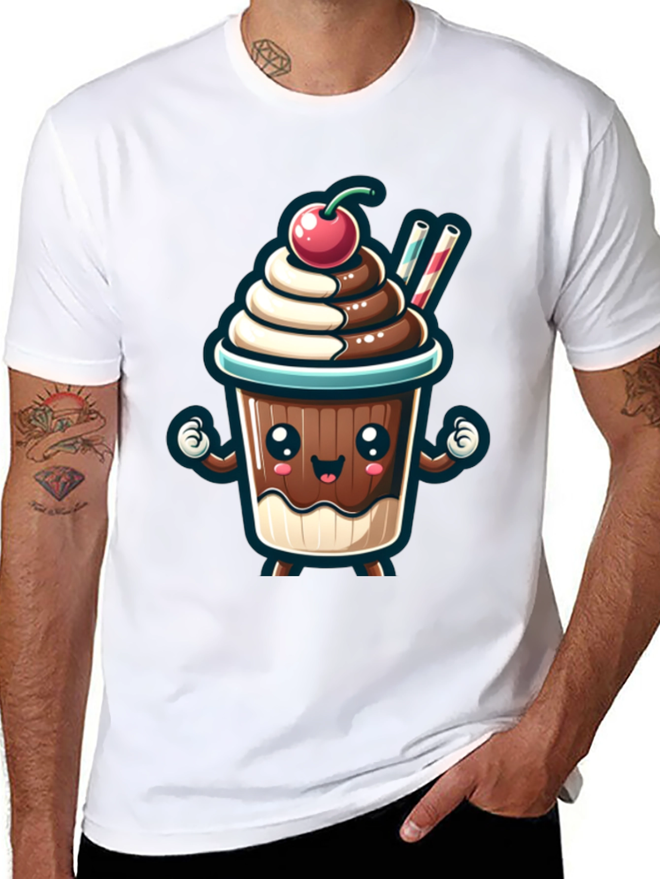 Cute Cartoon Dessert T-Shirt