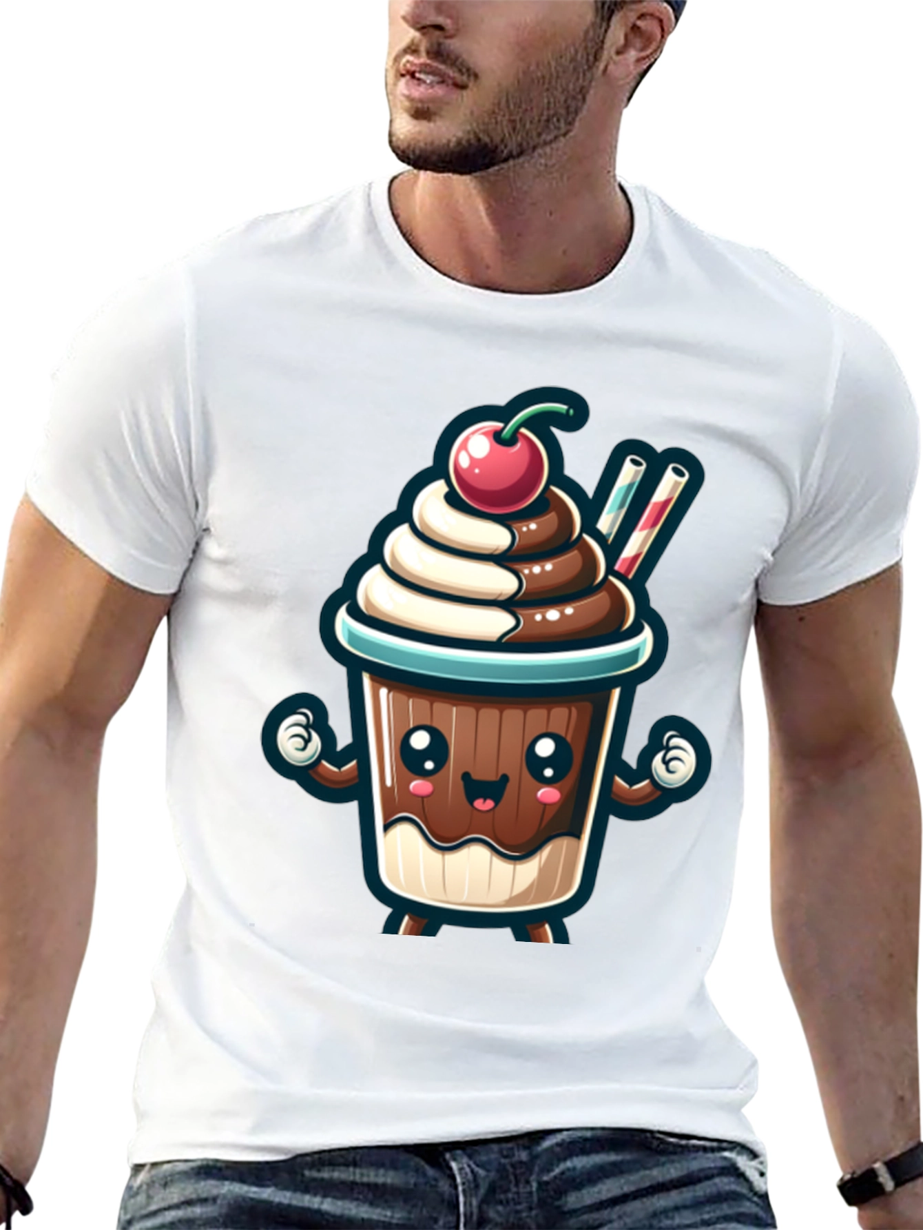 Cute Cartoon Dessert T-Shirt