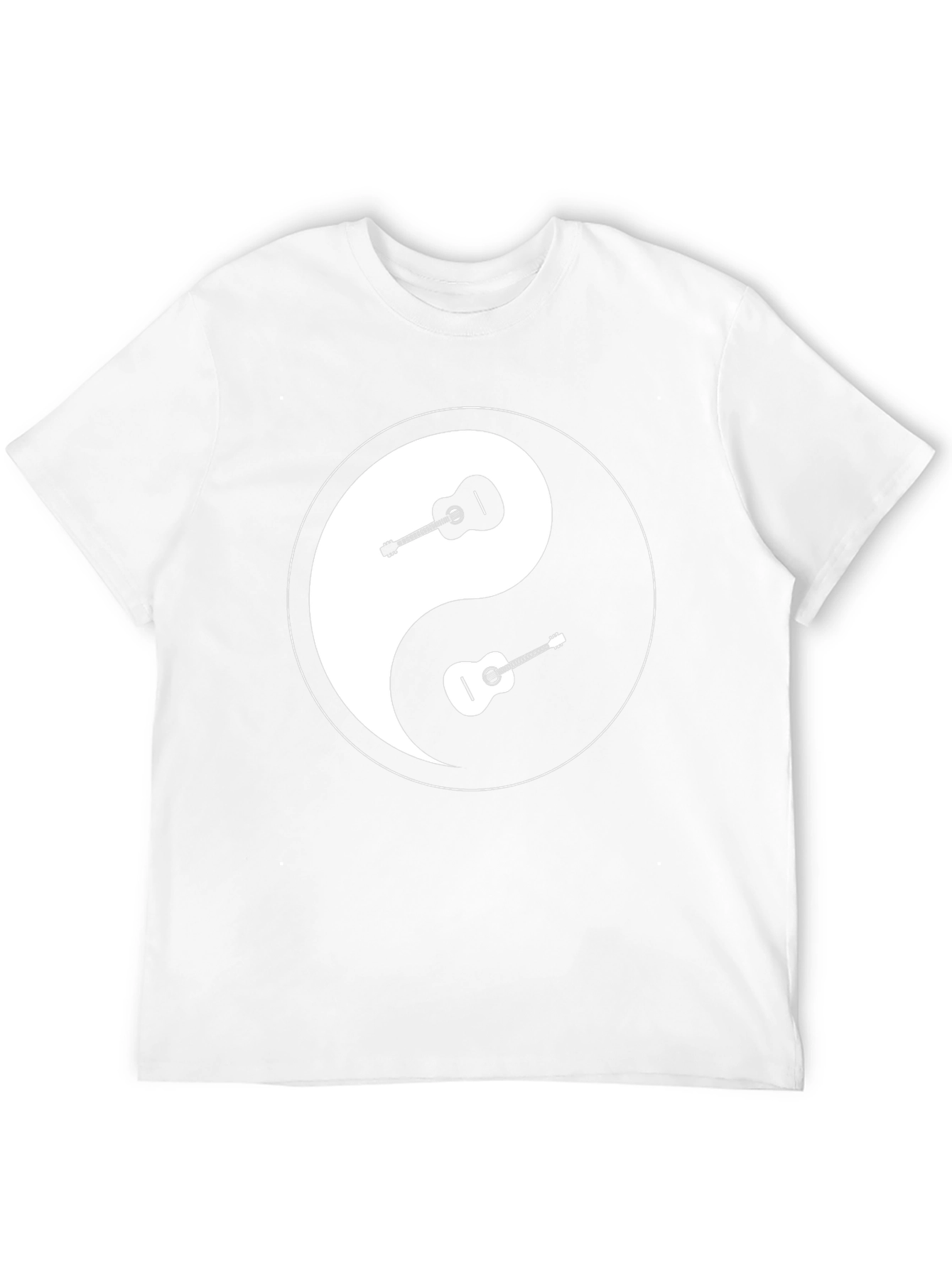 Yin Yang Guitar Graphic Tee - Black