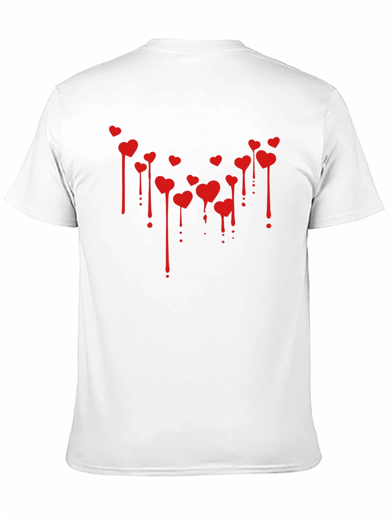 Bleeding Hearts Graphic Tee - Valentines Day Black T-Shirt