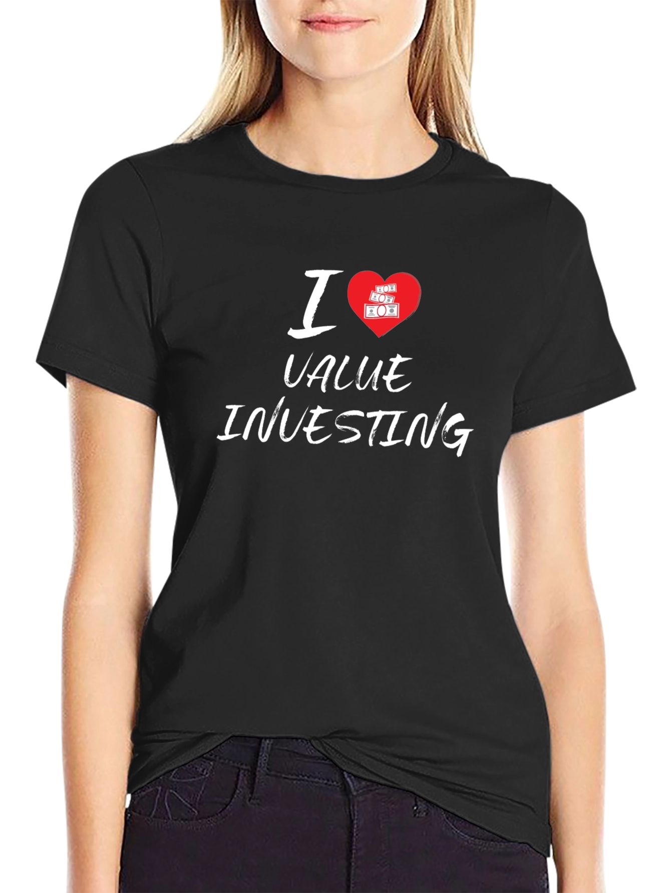 I Love Value Investing Black T-Shirt