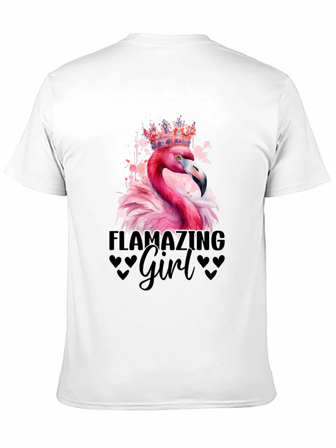 Flamazing Girl T-Shirt - Flamingo Crown Tee