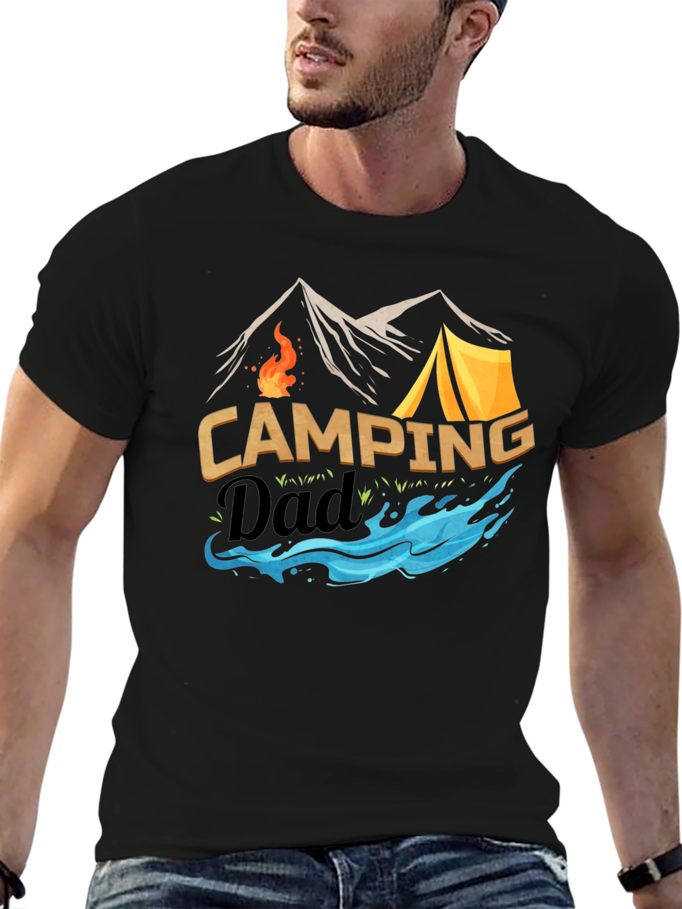 Camping Dad T-Shirt: Adventure Awaits!