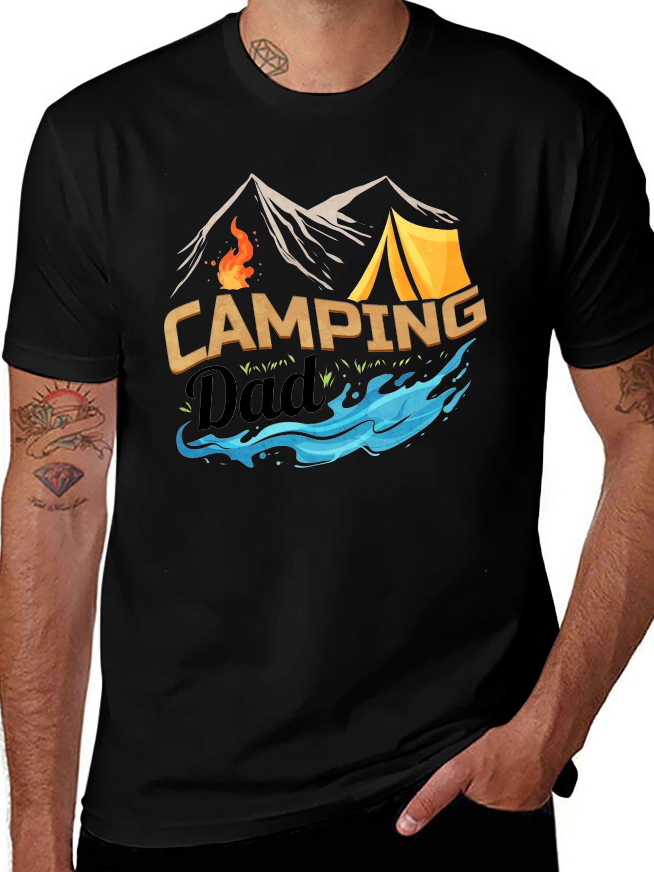 Camping Dad T-Shirt: Adventure Awaits!