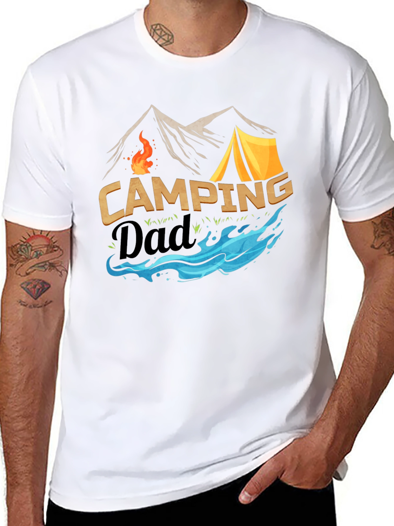 Camping Dad T-Shirt: Adventure Awaits!