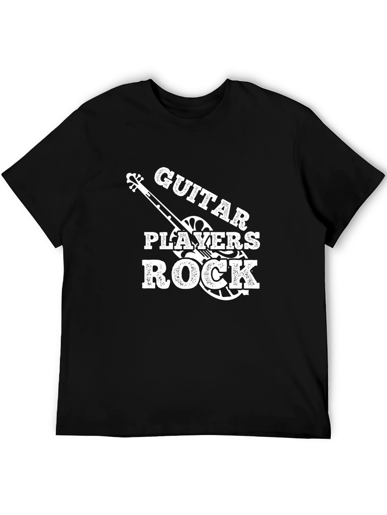 Guitar Players Rock Graphic T-Shirt - Black