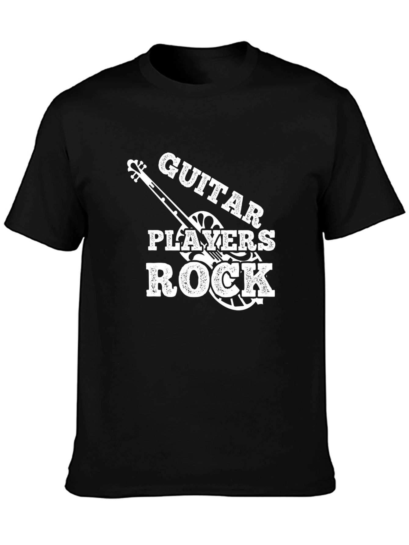 Guitar Players Rock Graphic T-Shirt - Black