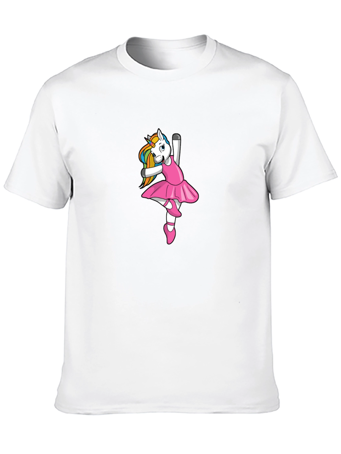 Unicorn Ballerina Black T-Shirt