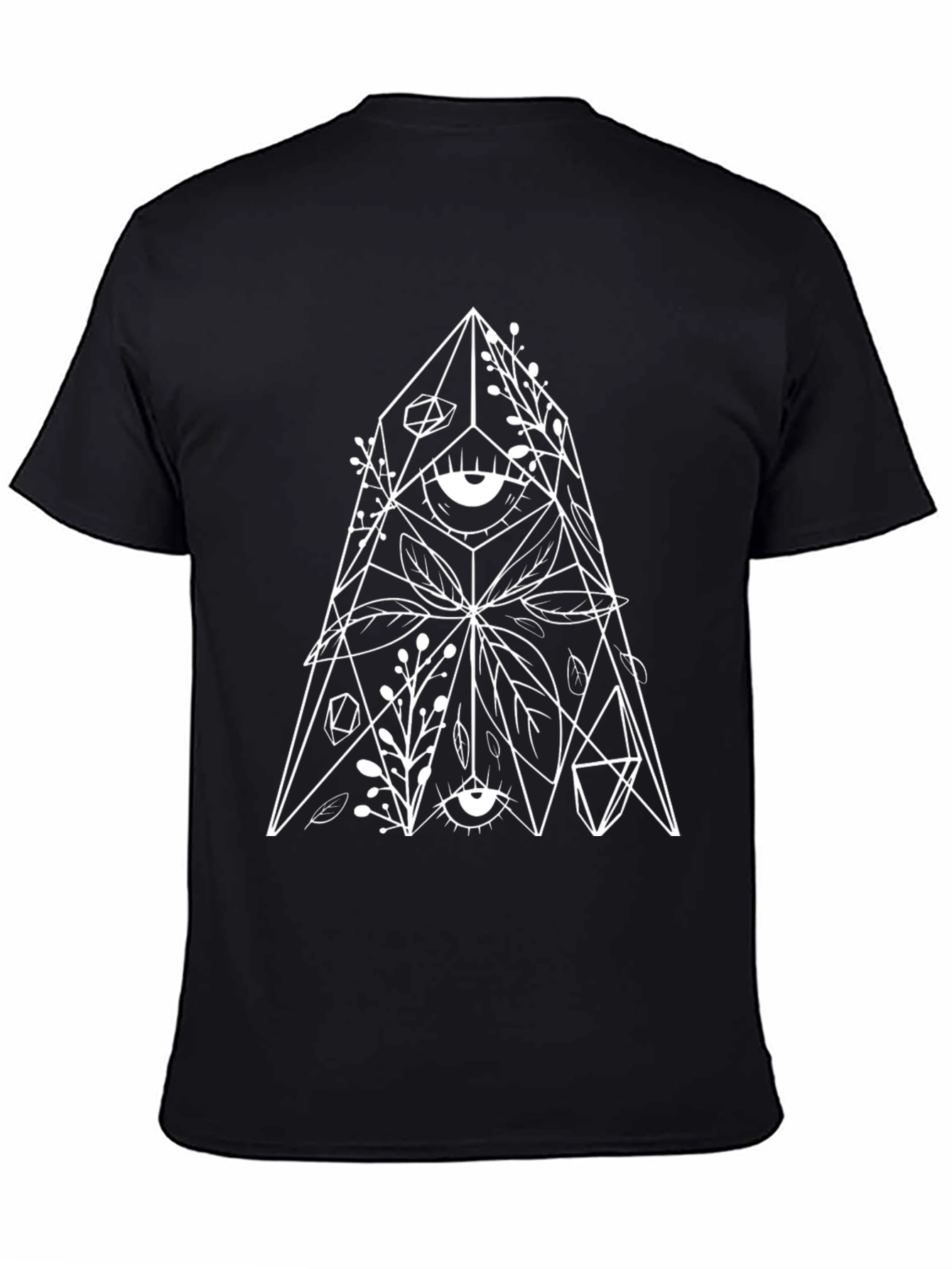 Mystic Eye Graphic Tee - Black Cotton T-Shirt