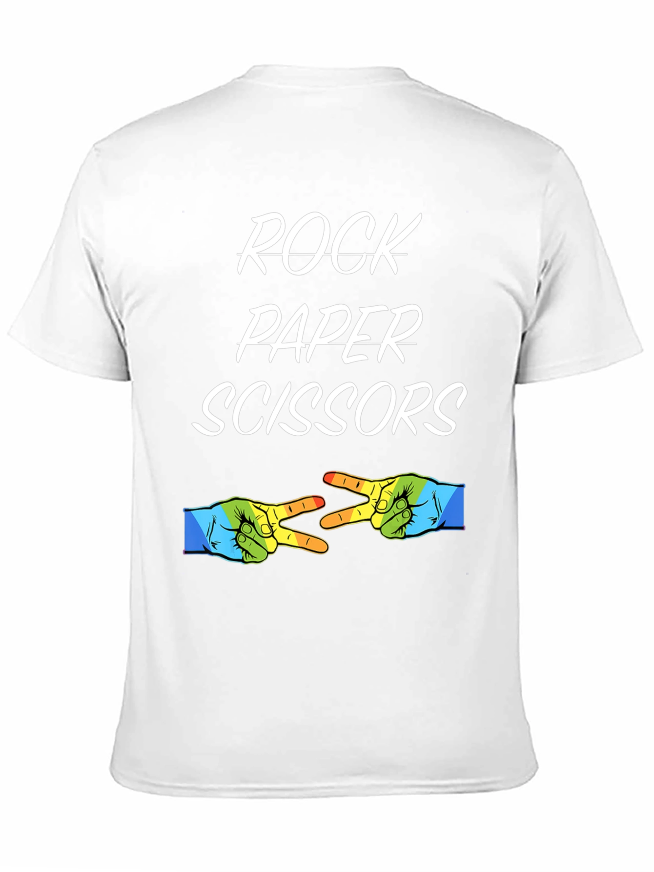 Rock Paper Scissors T-Shirt - Novelty Graphic Tee